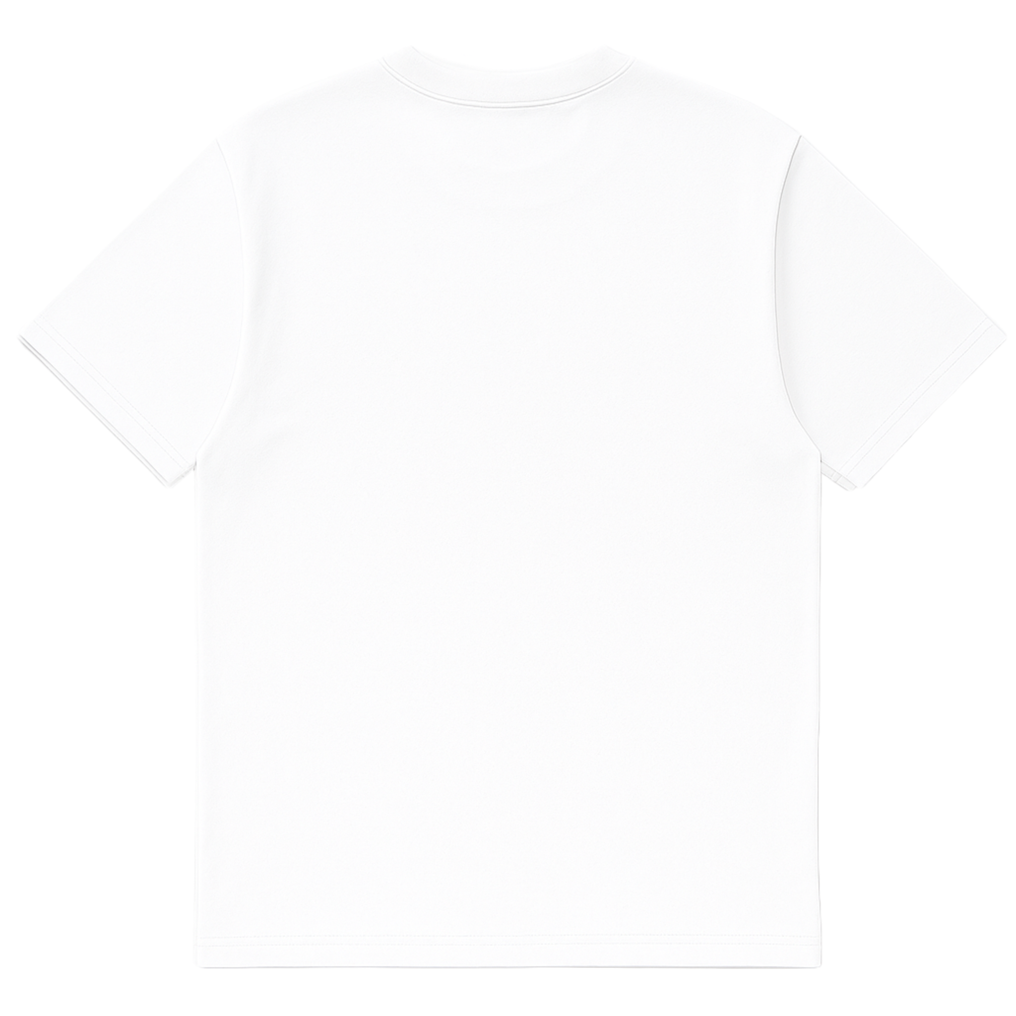Camiseta cubica blanca espalda
