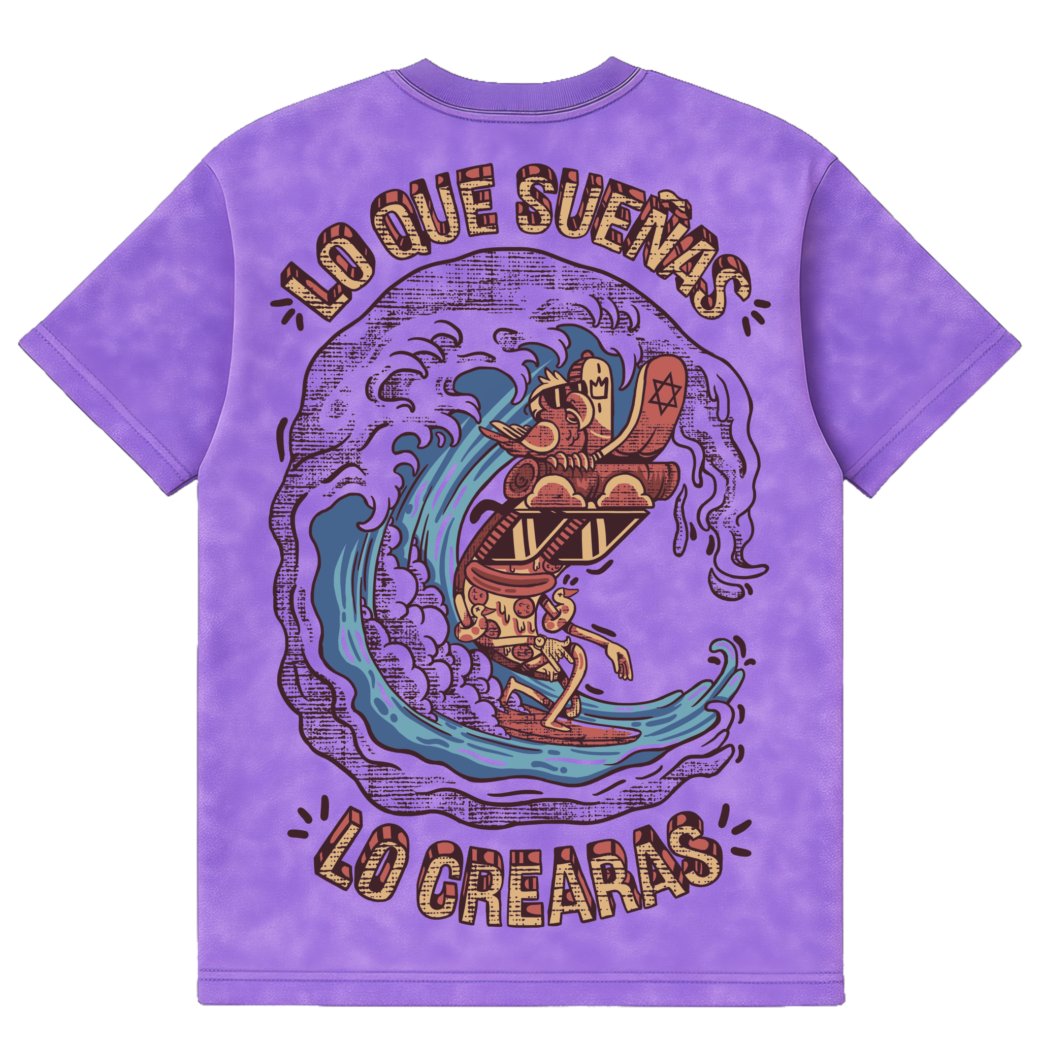 Camiseta Cubica Lo Que Sueñas Washed espalda