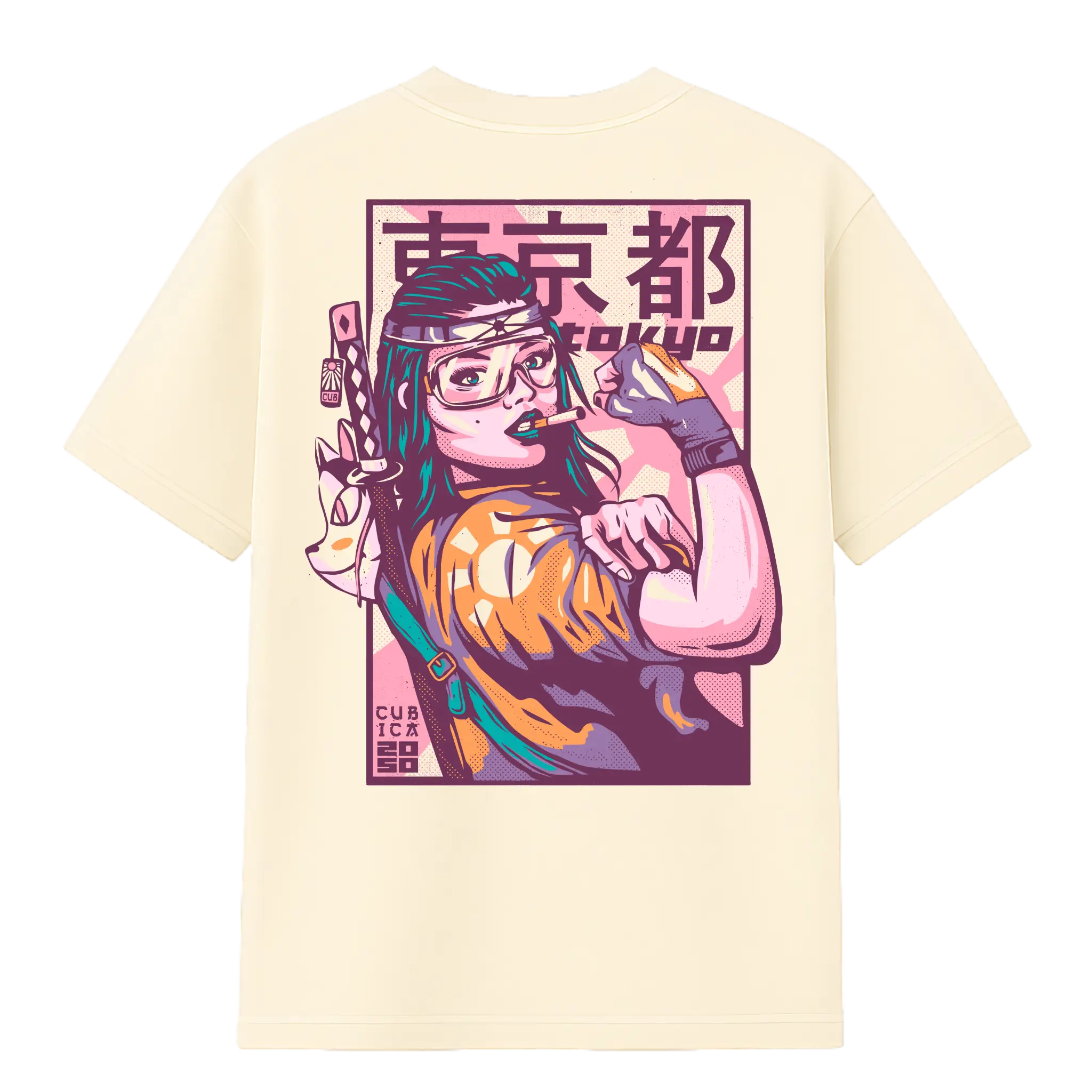 Camiseta Cubica Tokyo Neon 2050 (PB)