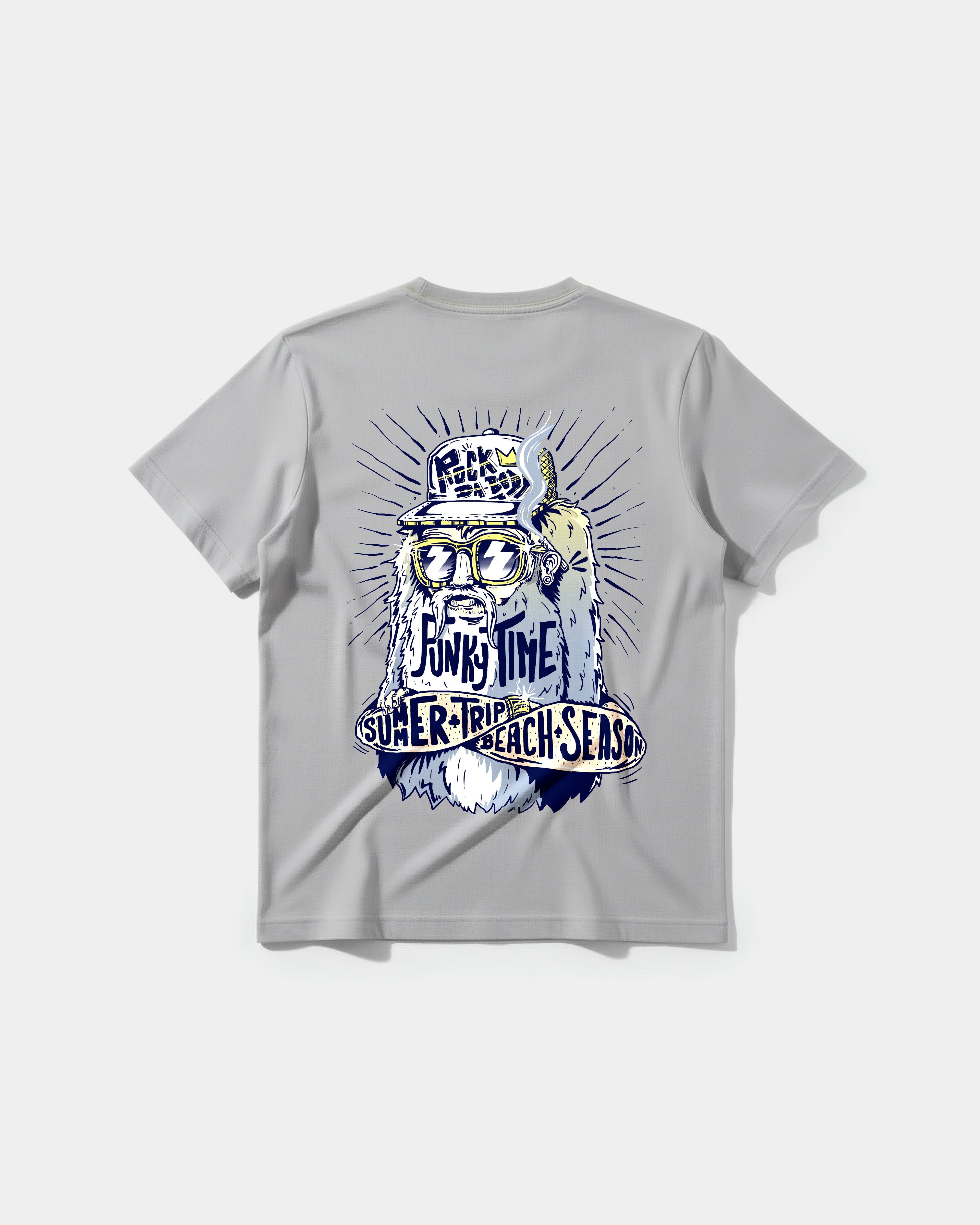 Camiseta Rock Da Body Pocket Front Regular Basic Gris