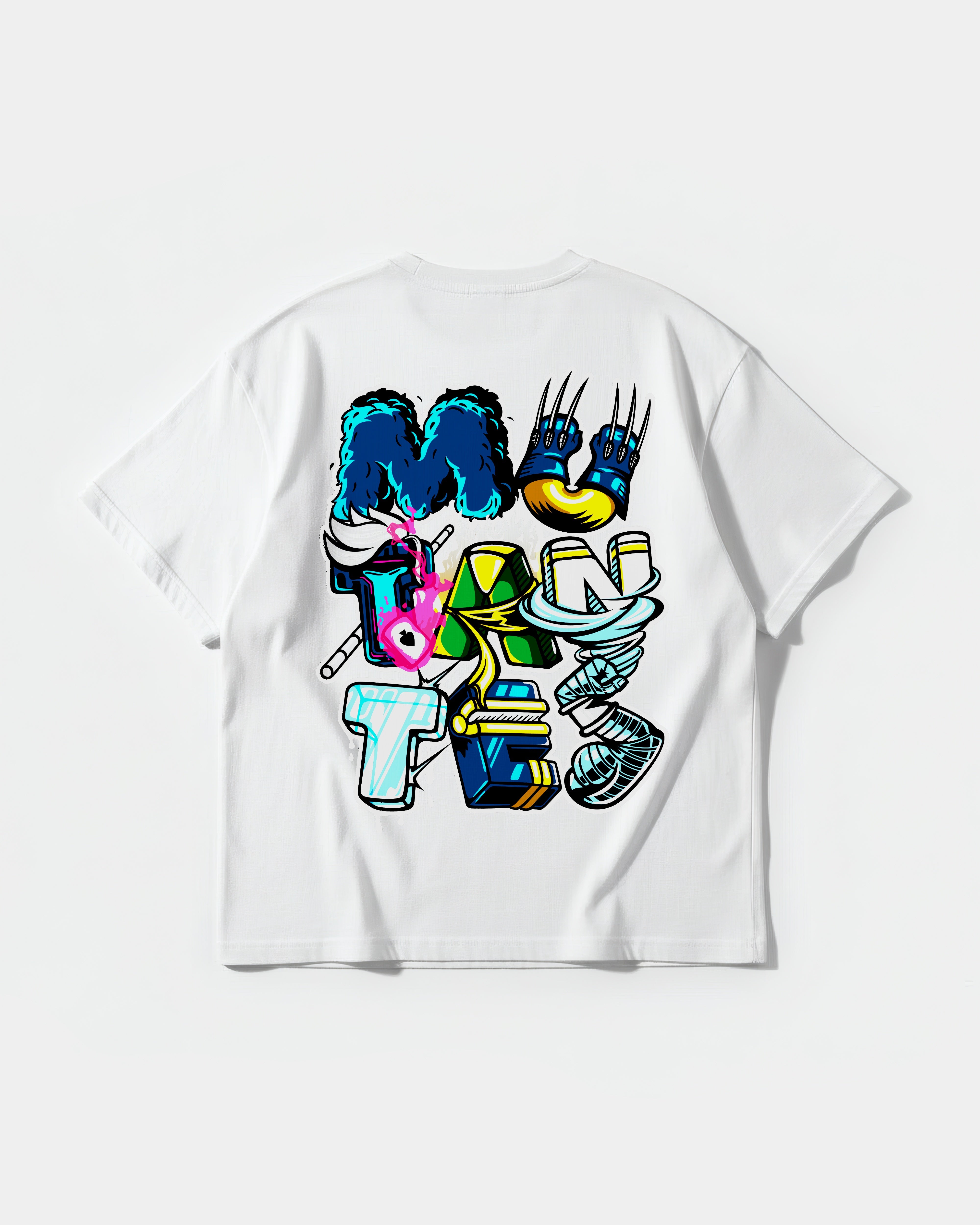 Camiseta Mutantes Big Back Oversize Basic Blanco