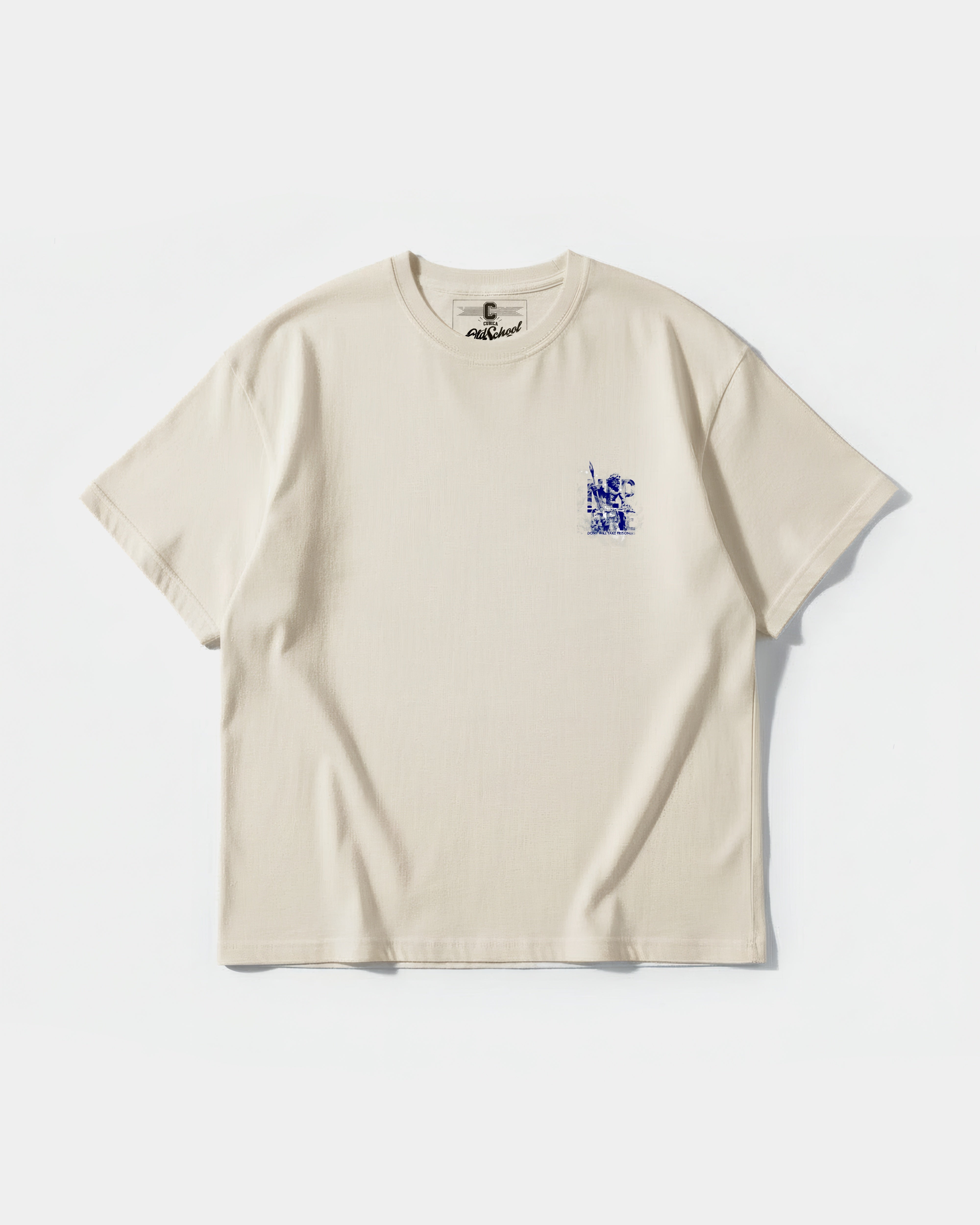 Camiseta Poseidon Pocket Front Oversize Basic Beige