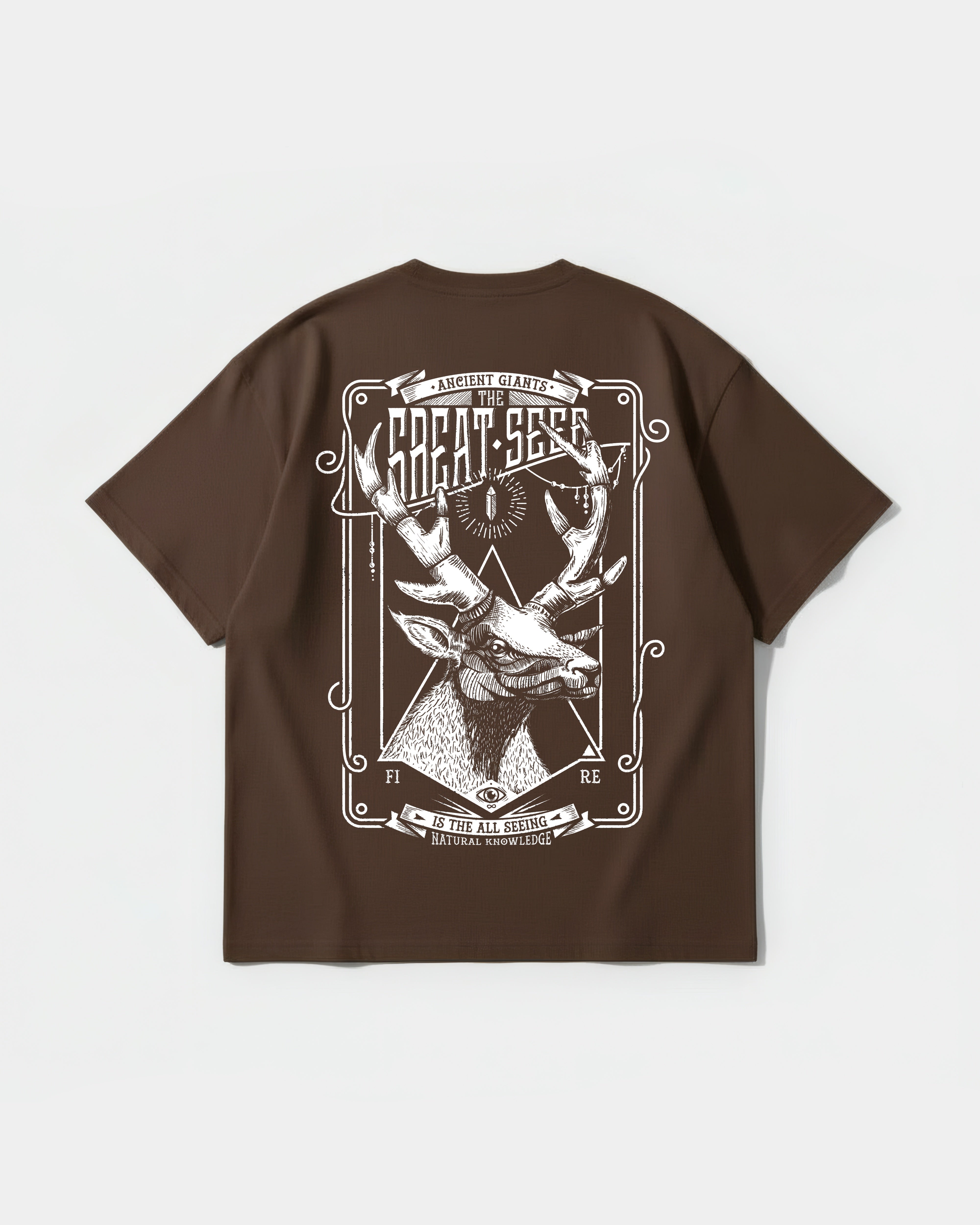 Camiseta The Seer Big Back Oversize Basic Marron