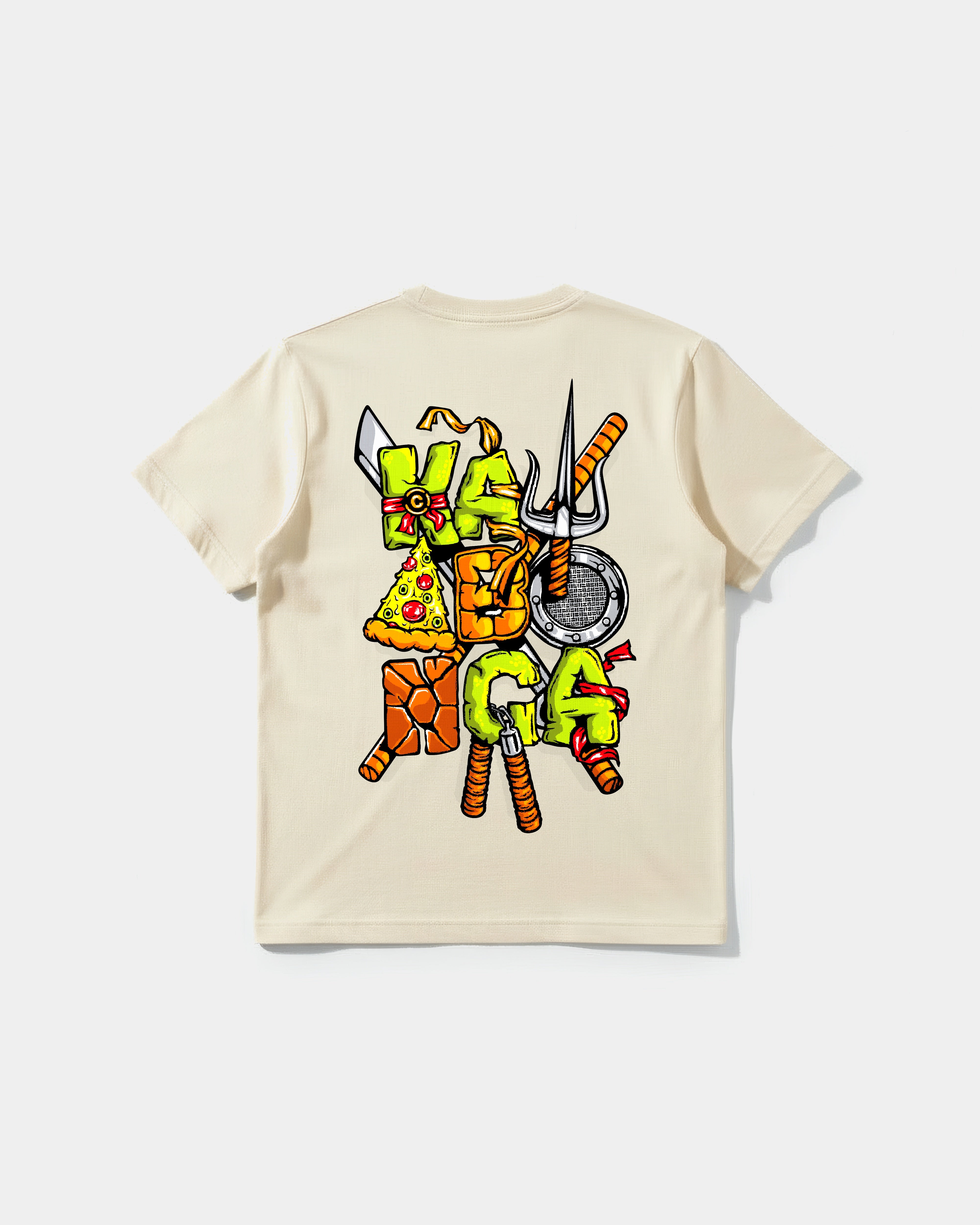 Camiseta Kawabonga Big Back Regular Basic Beige