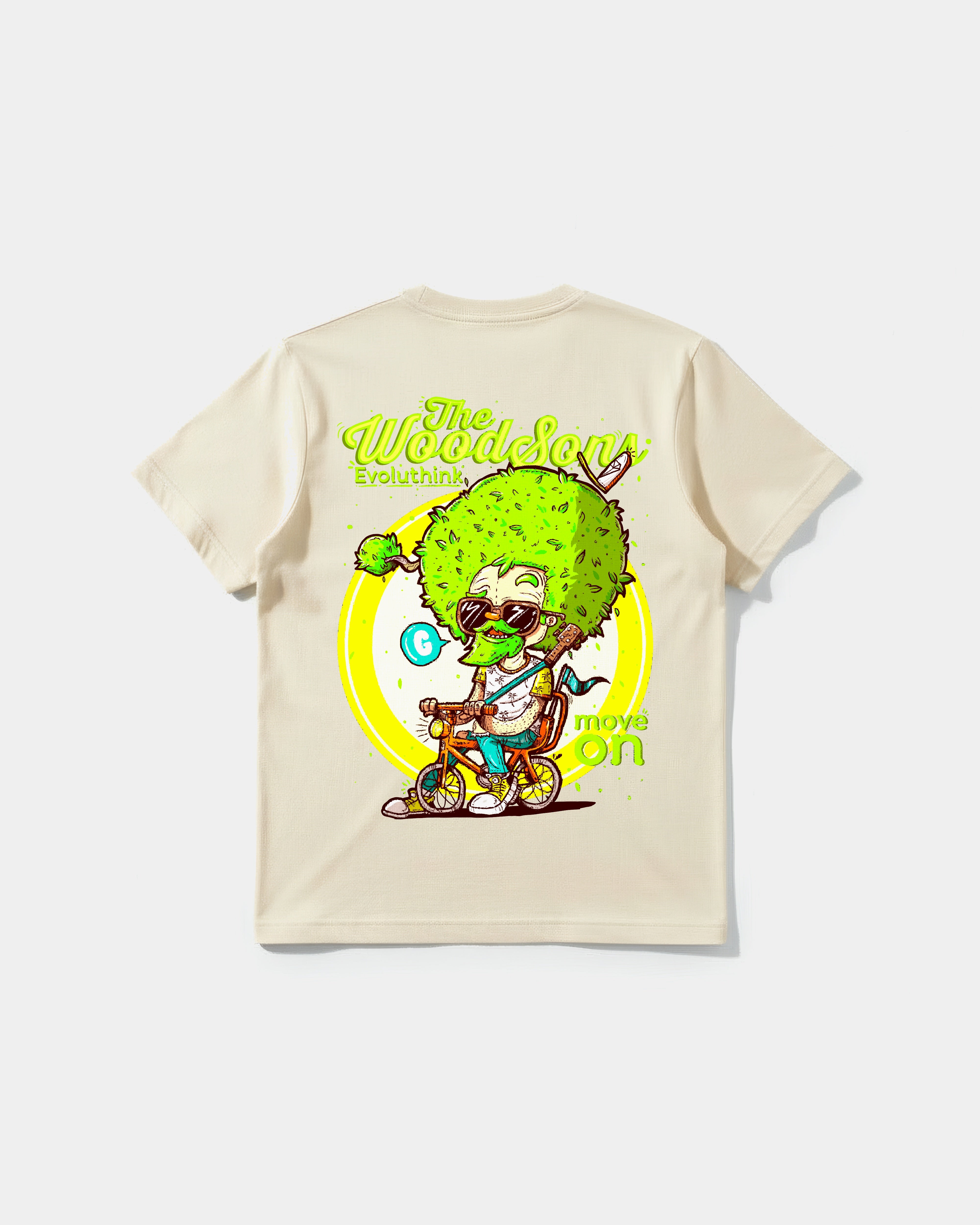 Camiseta The Woodsons Pocket Front Regular Basic Beige