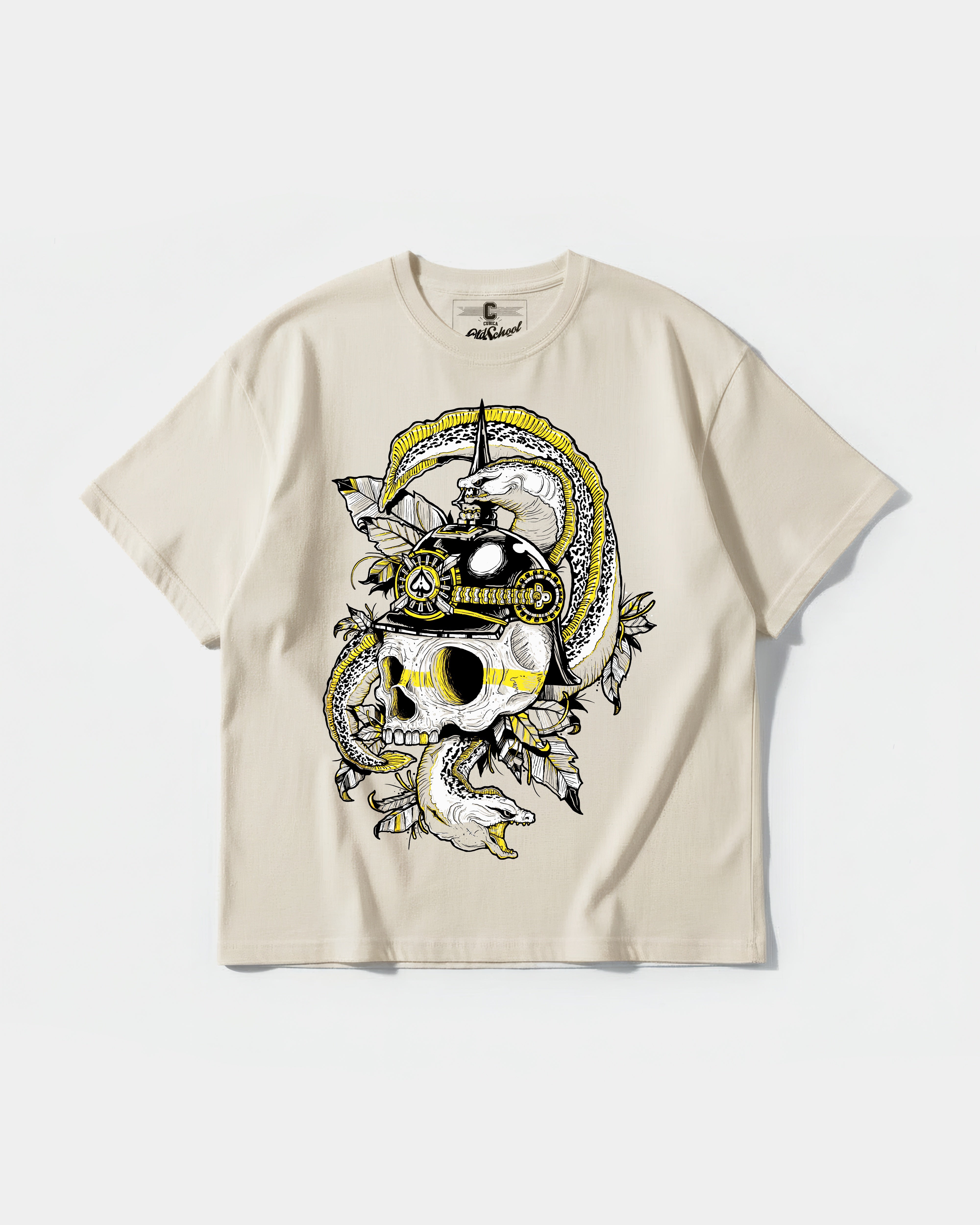 Camiseta Sea Soldier Big Front Oversize Basic Beige