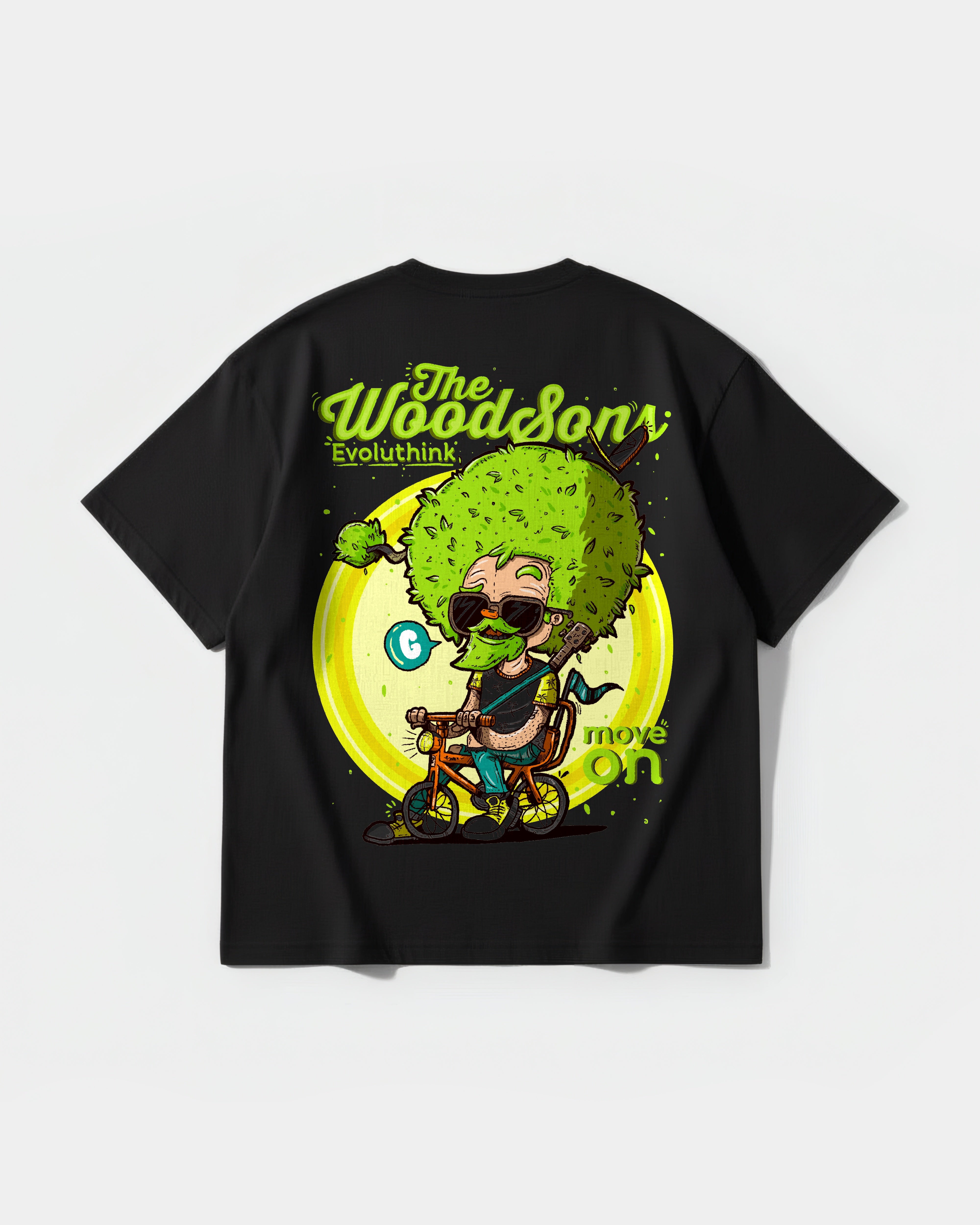 Camiseta The Woodsons Pocket Front Oversize Basic Negro