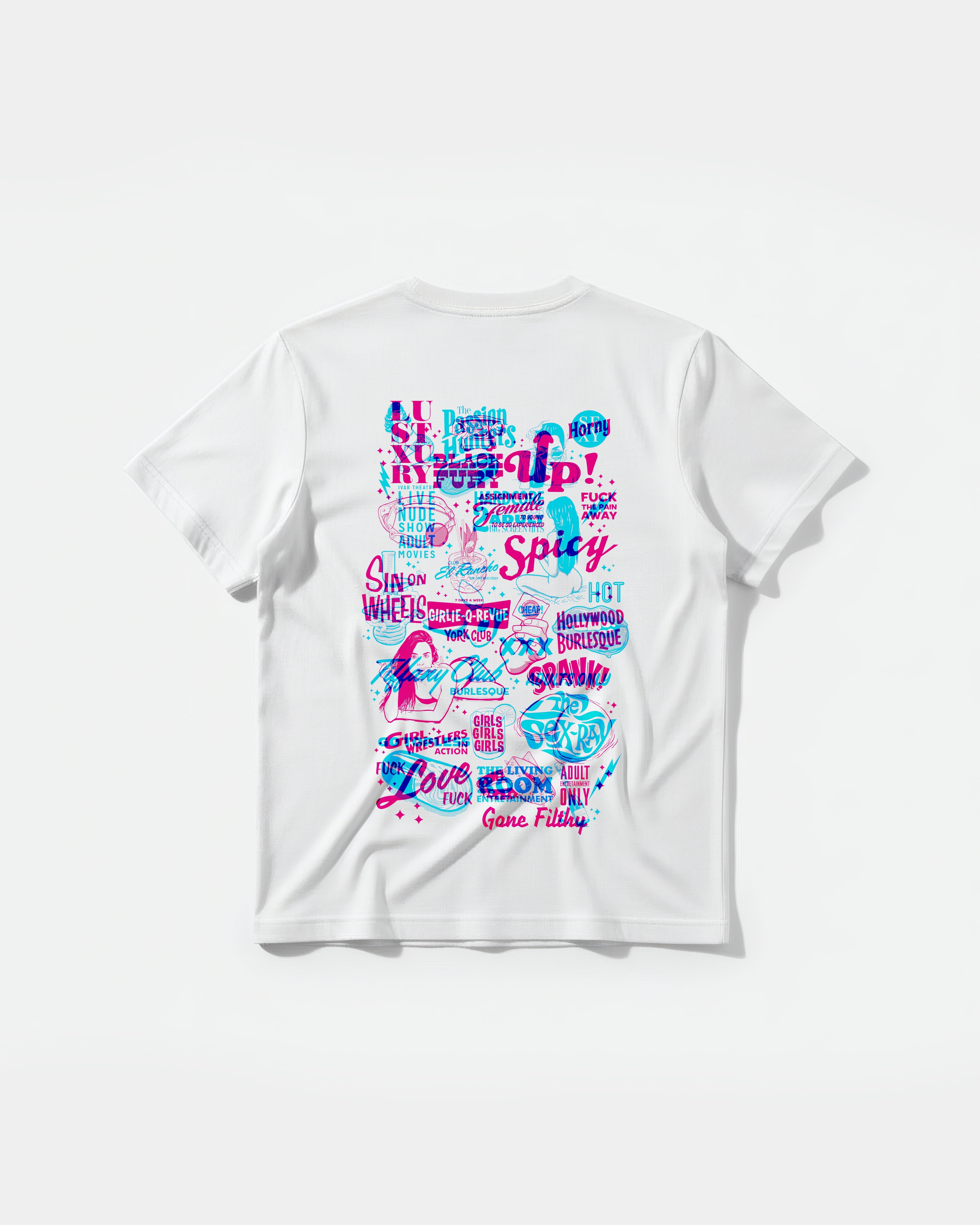 Camiseta Spicy Girl Big Back Regular Basic Blanco