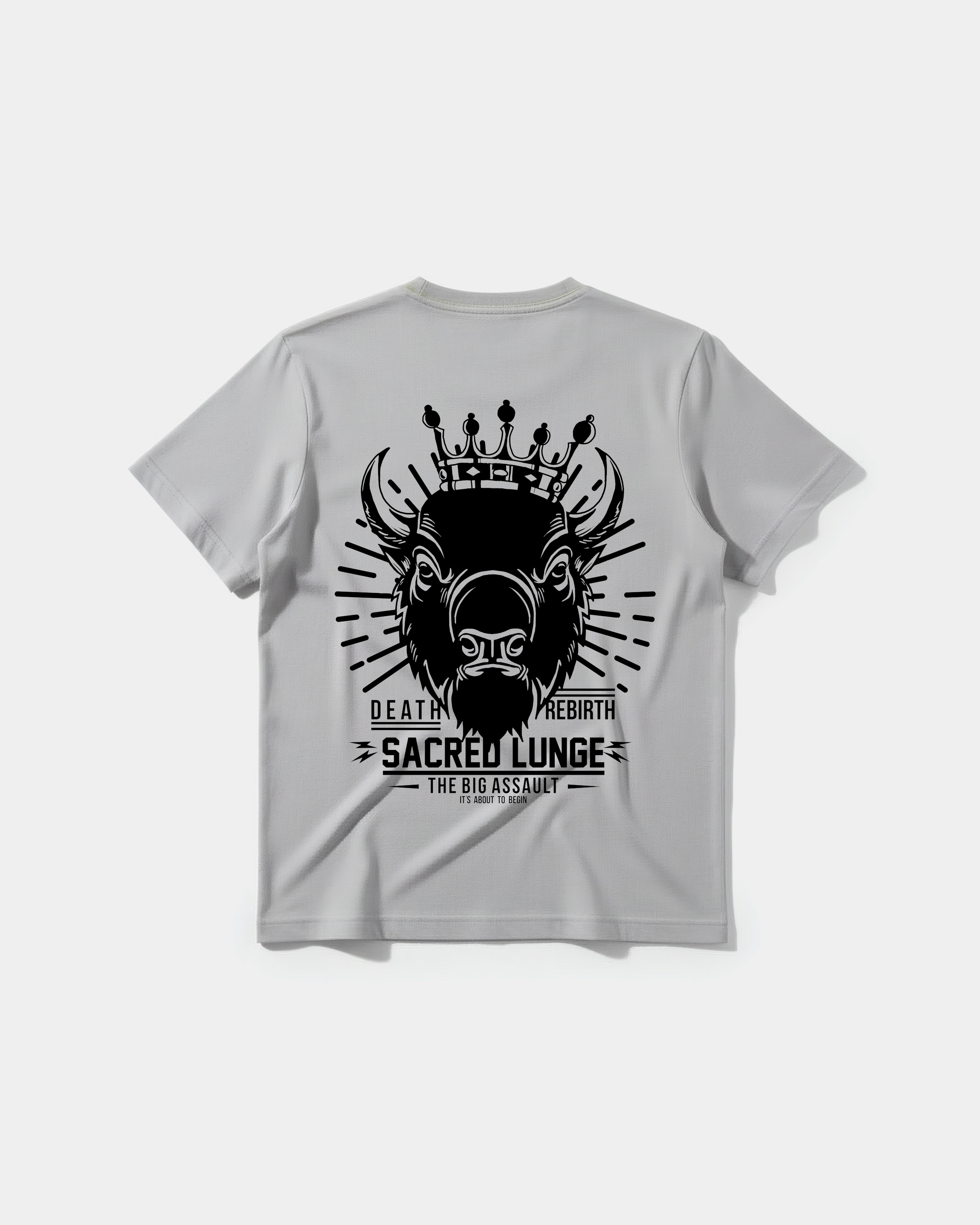 Camiseta Sacred Lunge Big Back Regular Basic Gris
