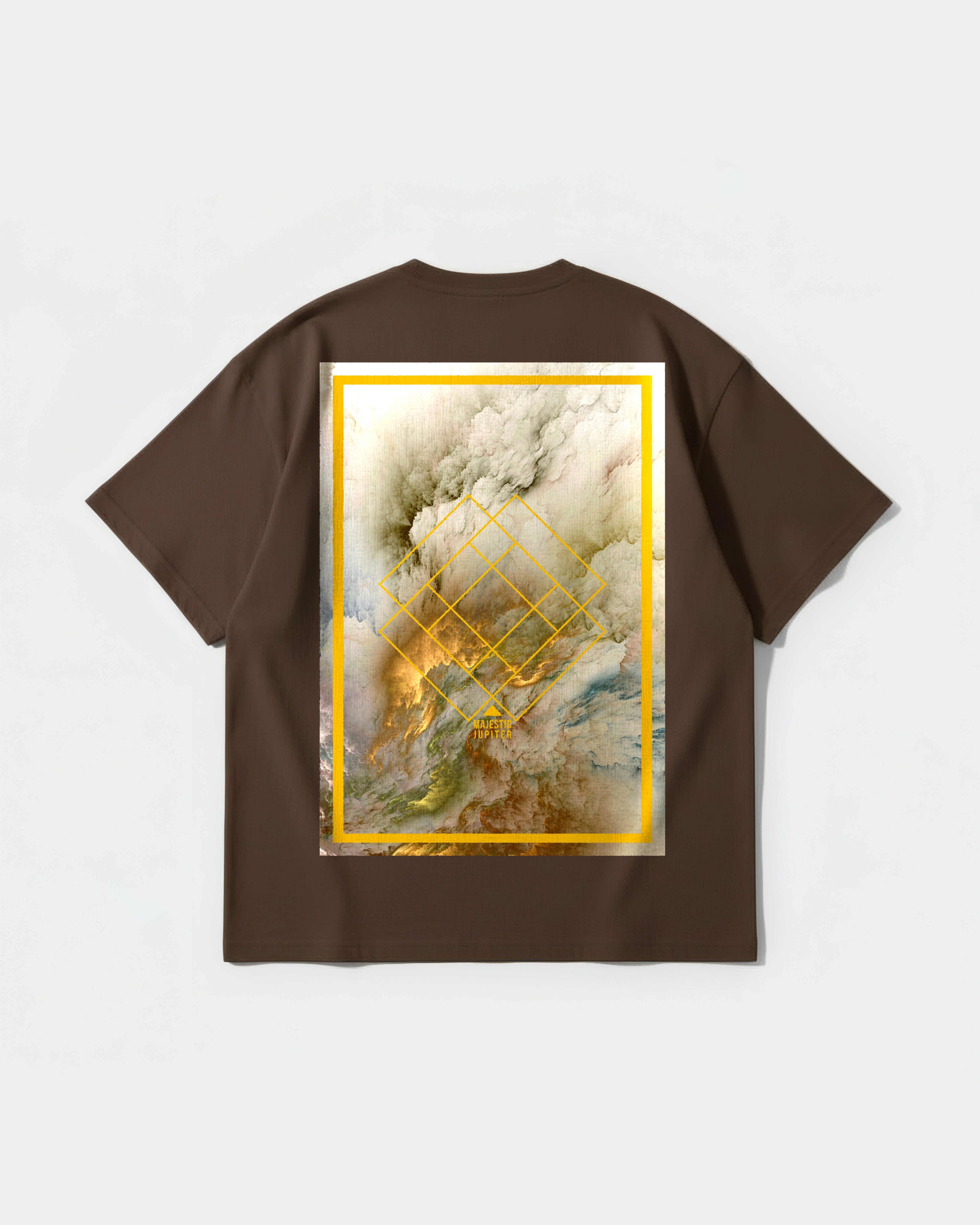 Camiseta Majestic Jupiter Big Back Oversize Basic Marron