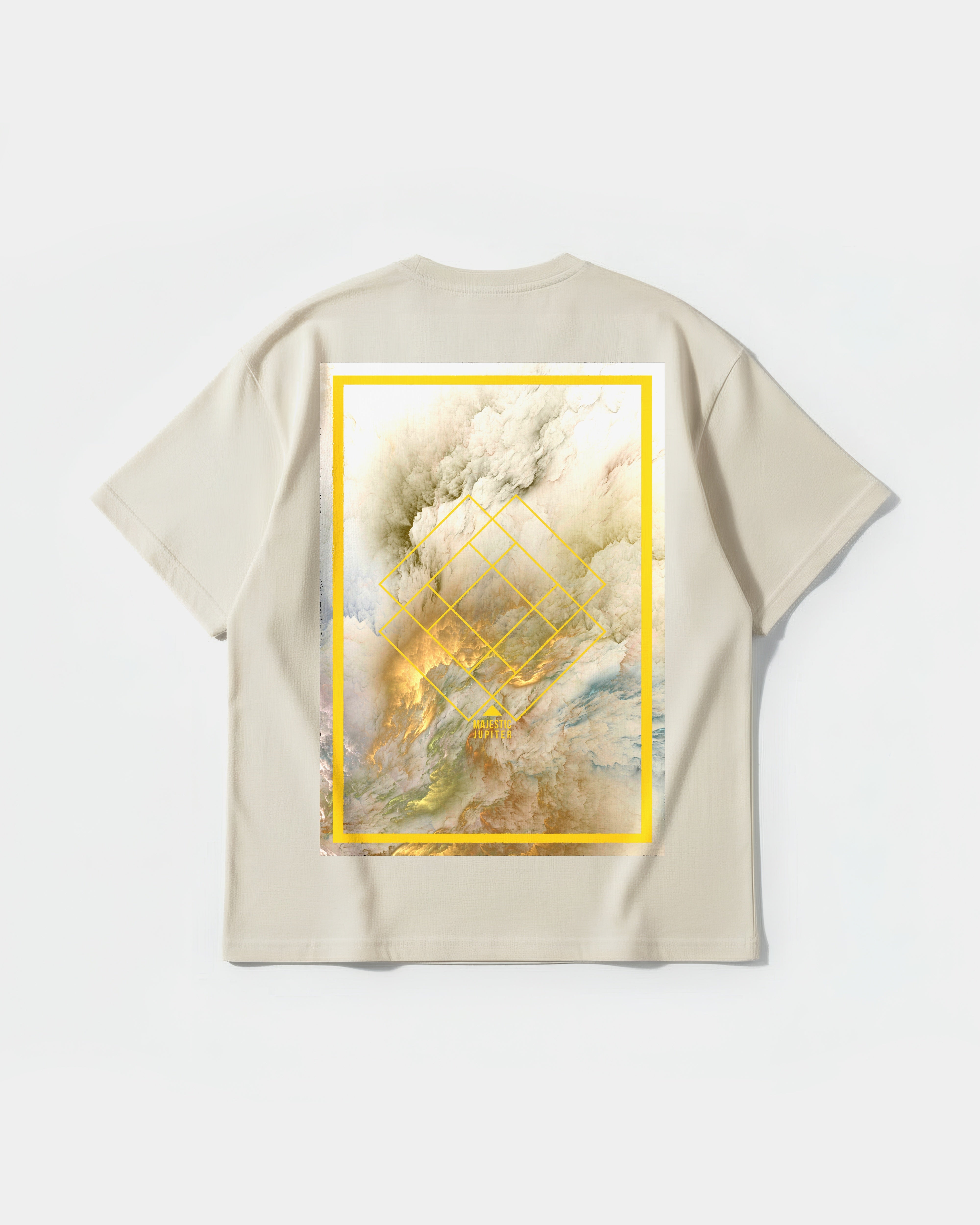 Camiseta Majestic Jupiter Big Back Oversize Basic Beige