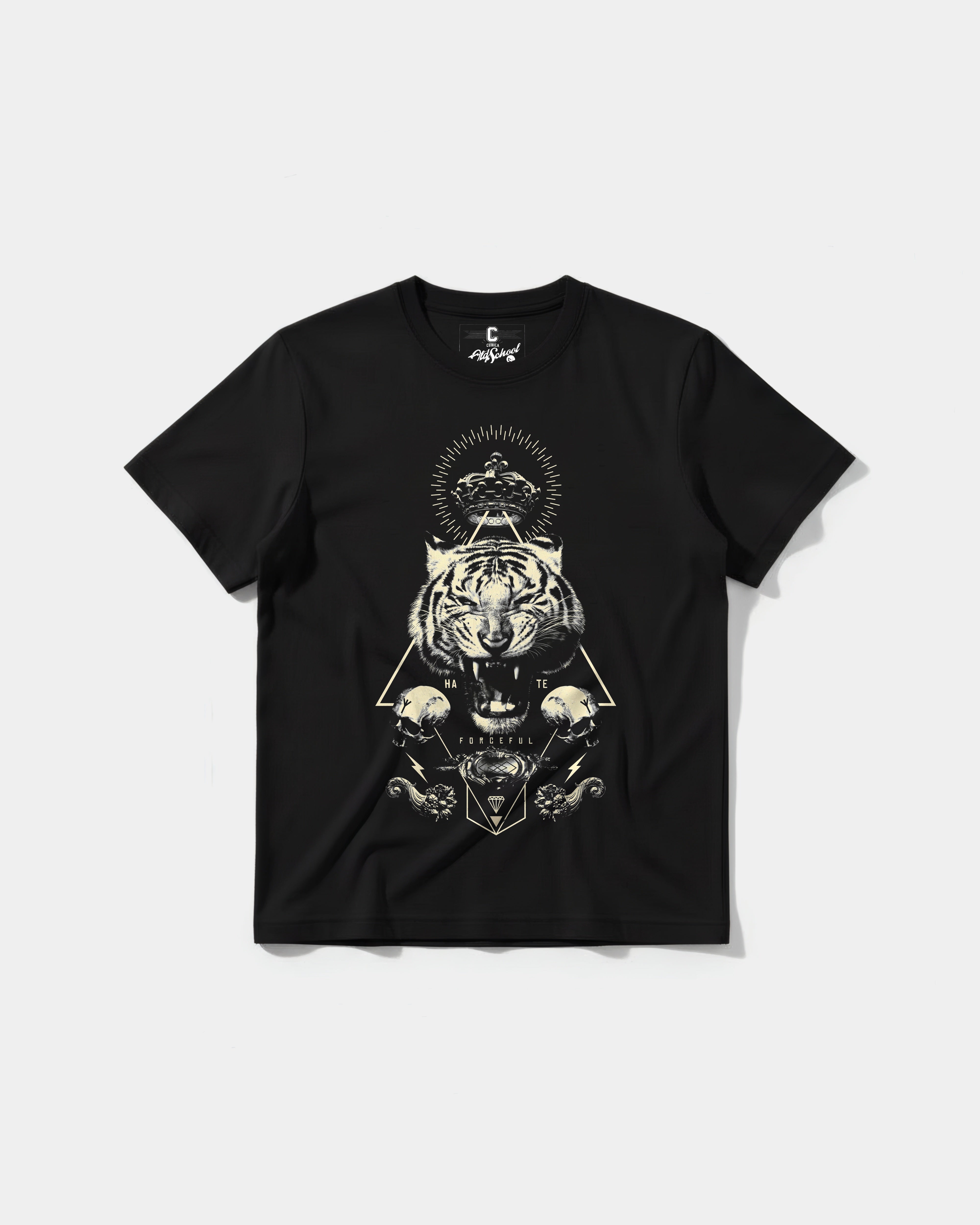 Camiseta Forceful Big Front Regular Basic Negro