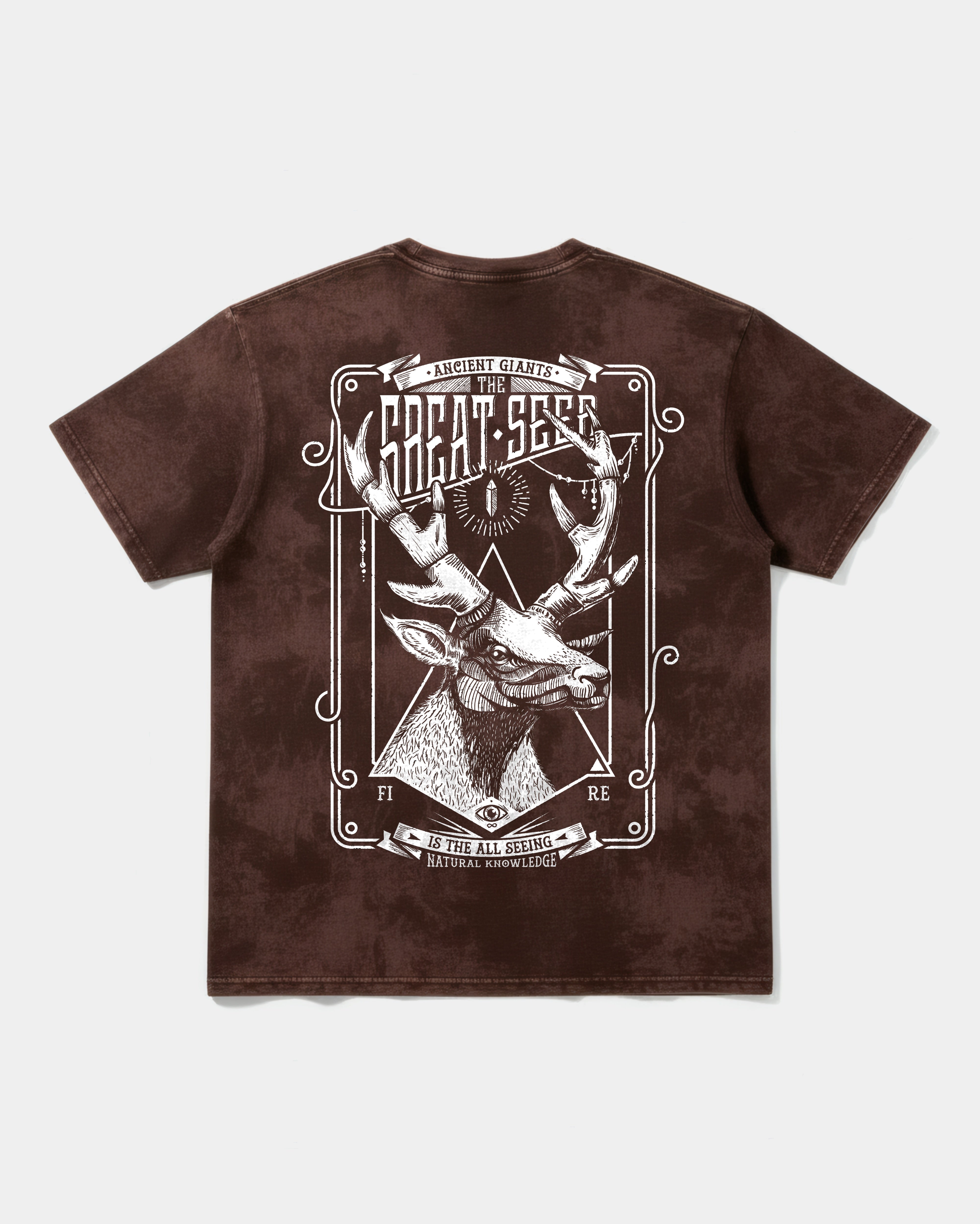 Camiseta The Seer Big Back Oversize Acid Marron