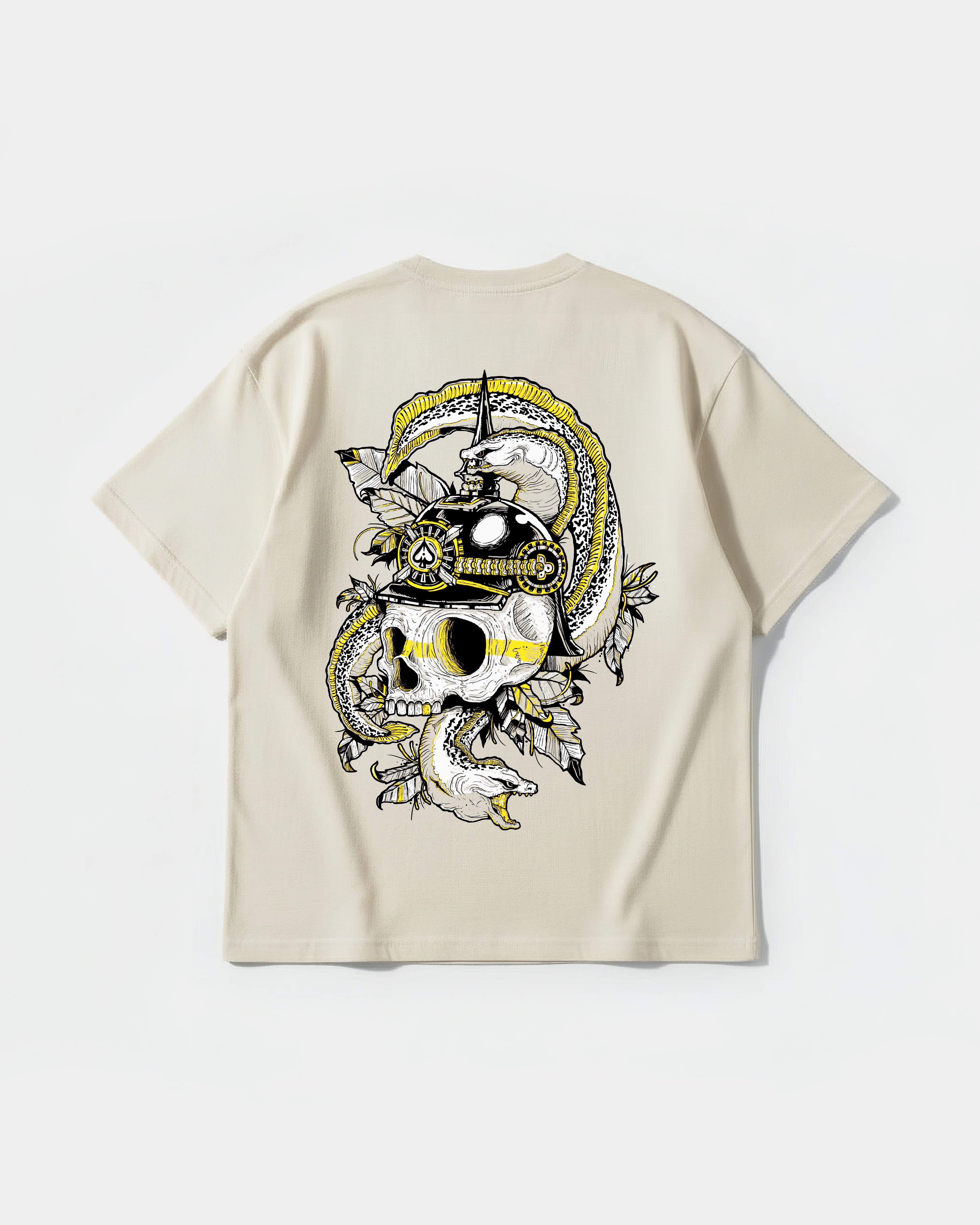 Camiseta Sea Soldier Big Back Oversize Basic Beige