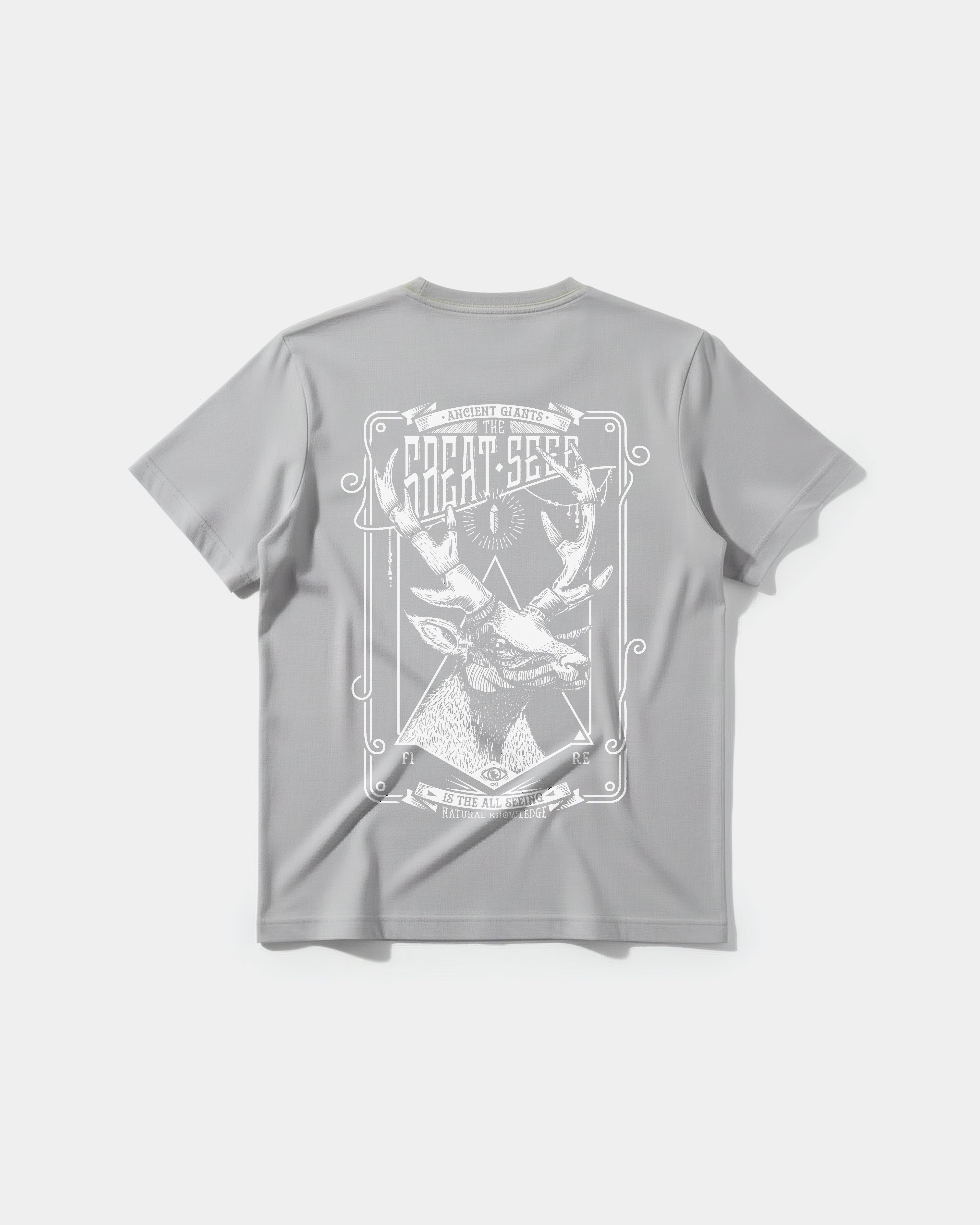 Camiseta The Seer Big Back Regular Basic Gris
