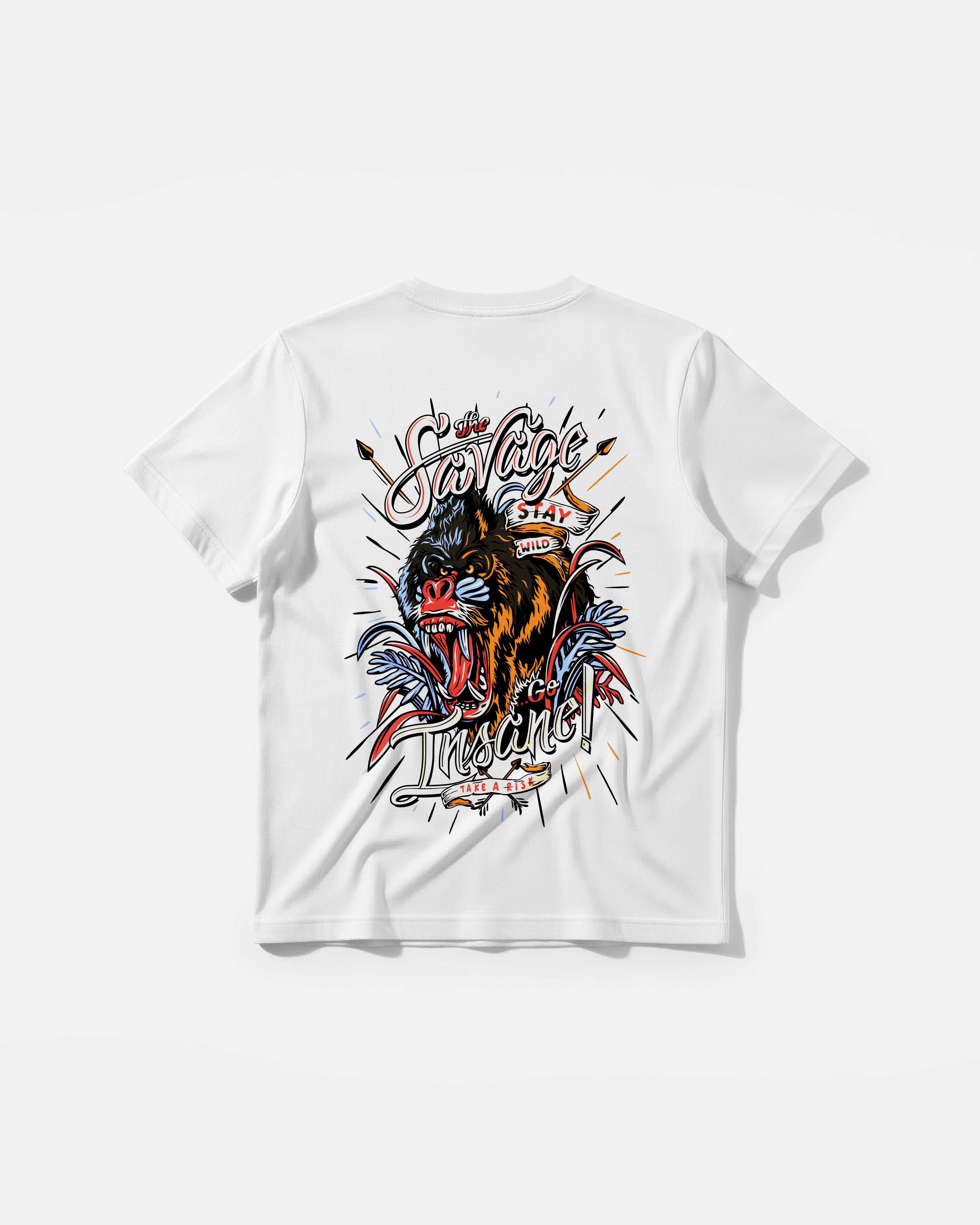 Camiseta The Savage Big Back Regular Basic Blanco