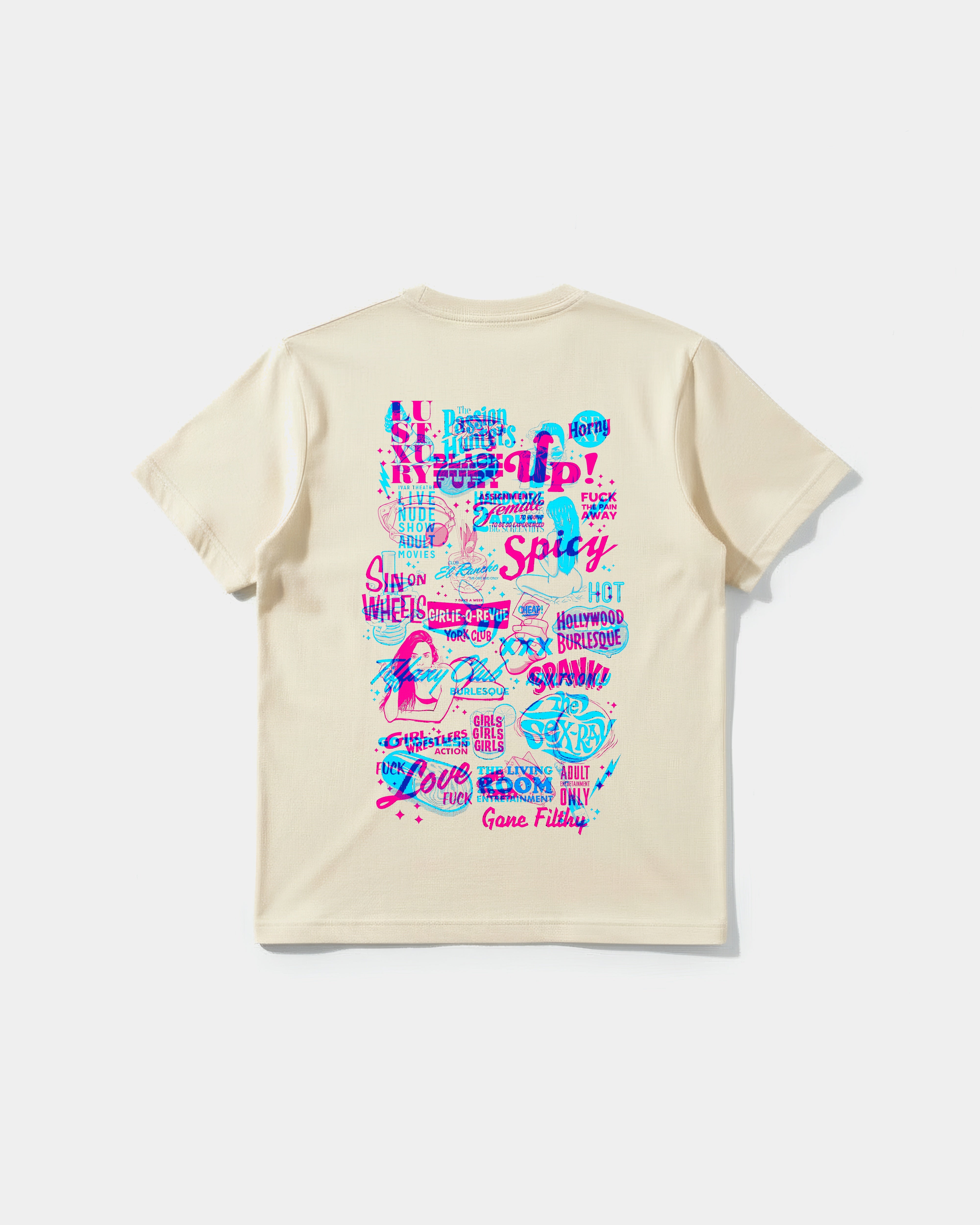 Camiseta Spicy Girl Big Back Regular Basic Beige
