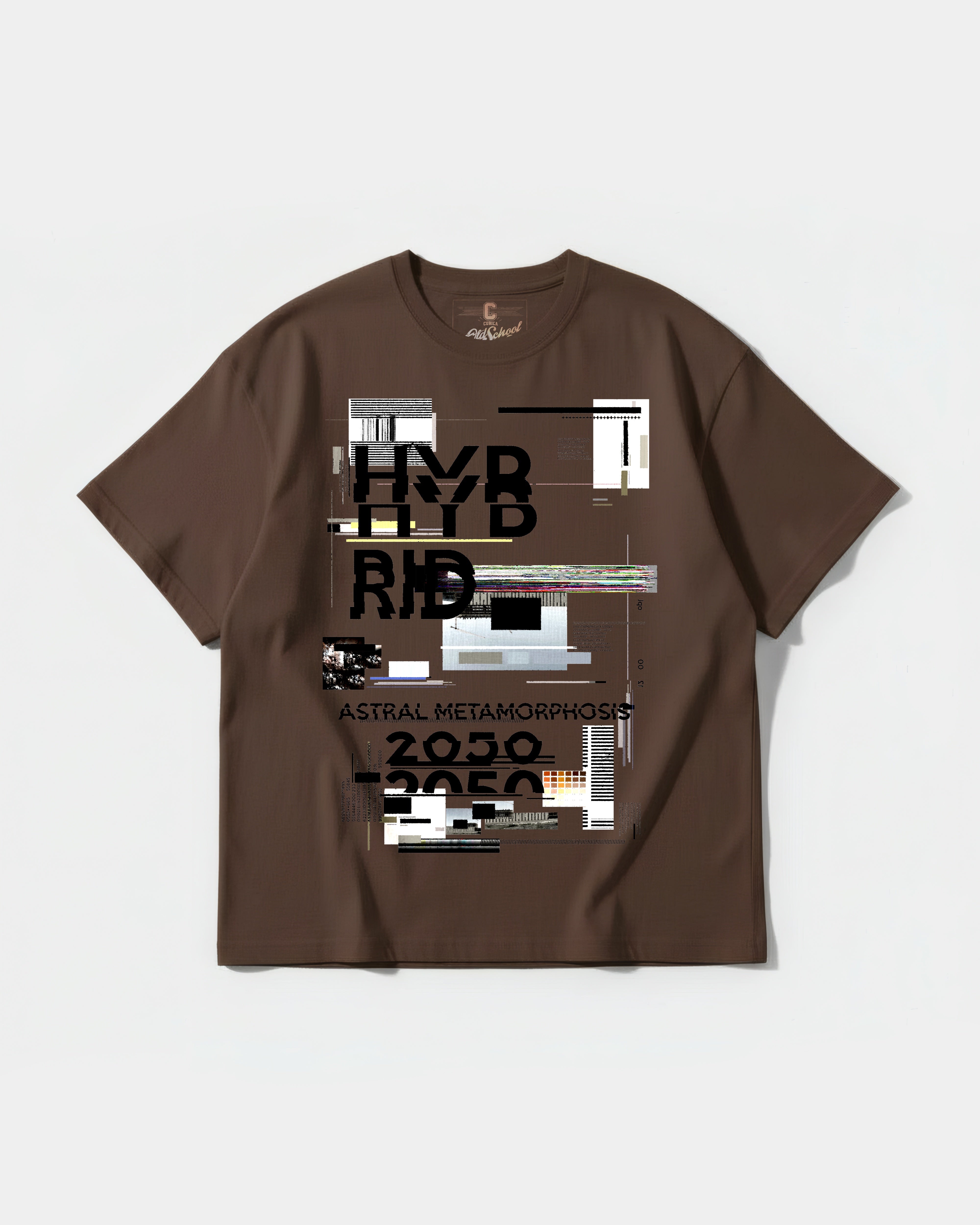 Camiseta Astral Big Front Oversize Basic Marron