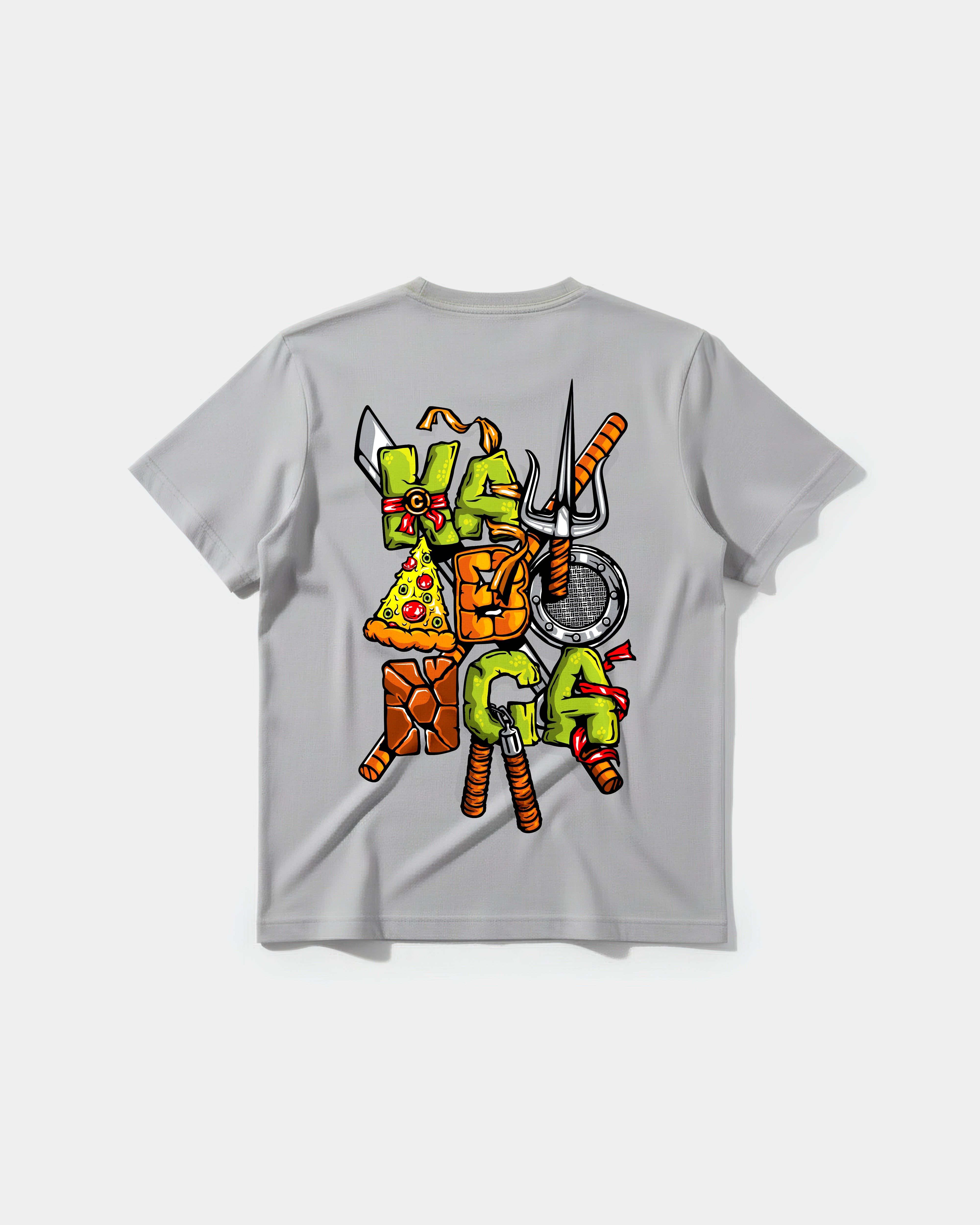 Camiseta Kawabonga Big Back Regular Basic Gris