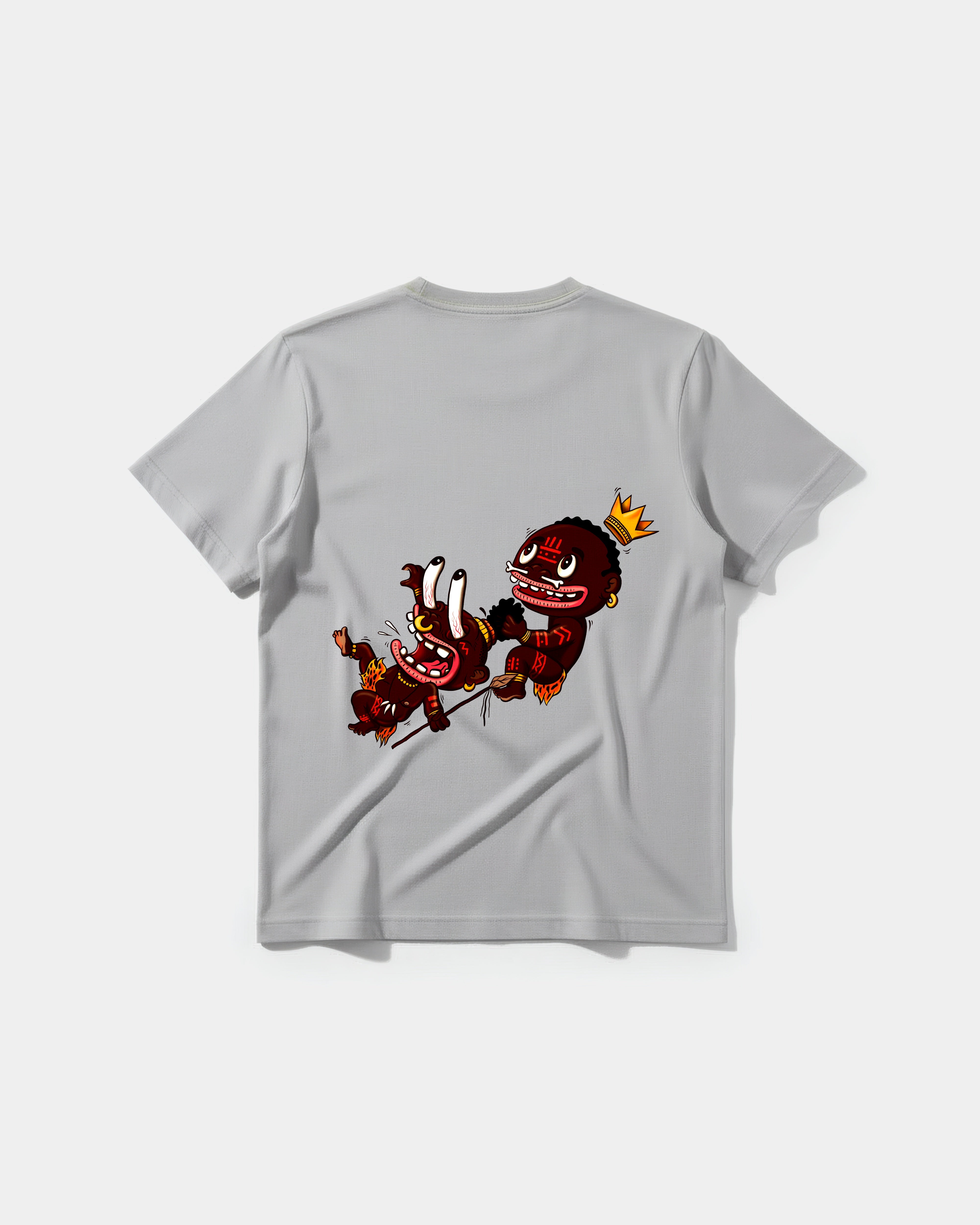 Camiseta Ungaunga Solo Pocket Front Regular Basic Gris