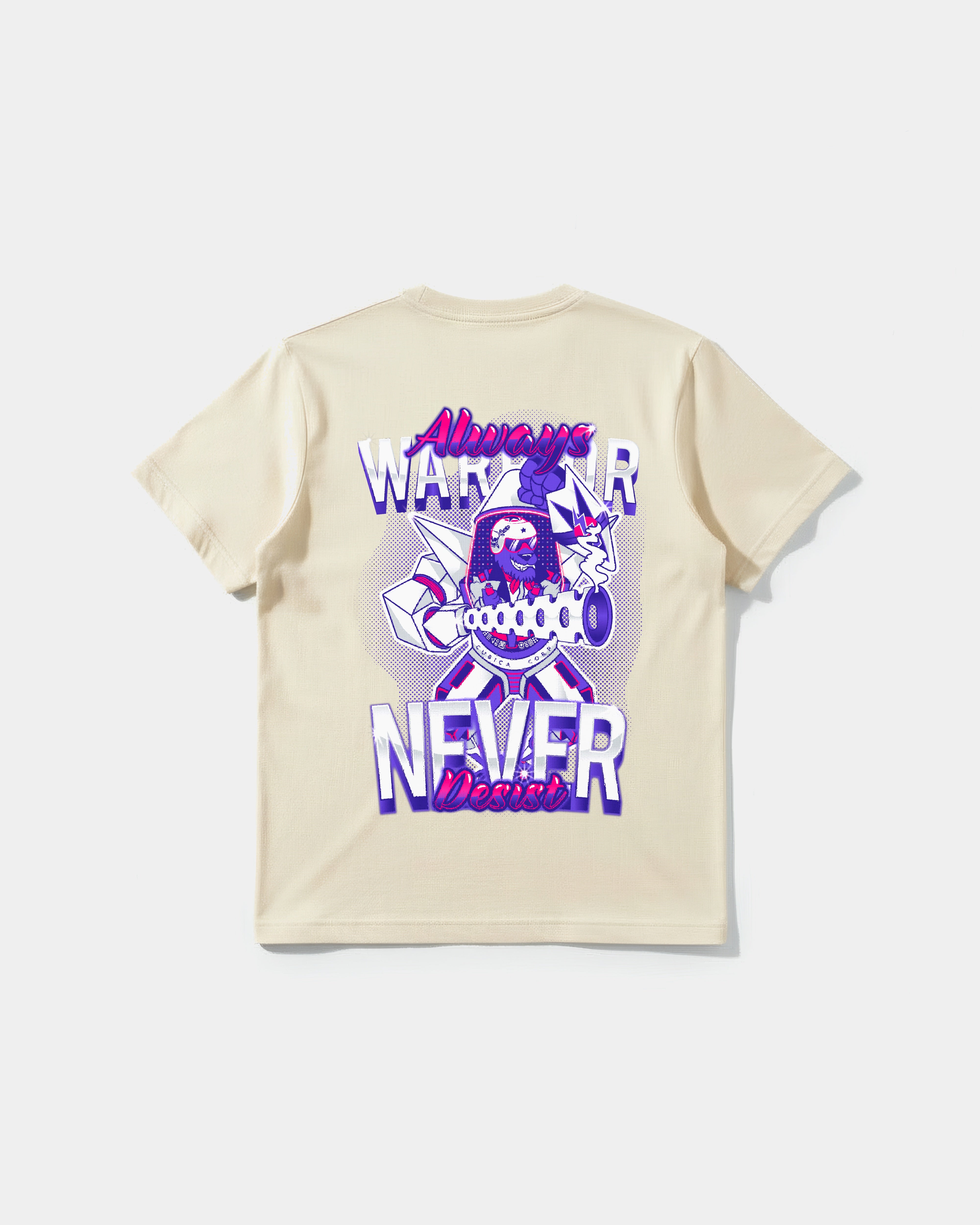 Camiseta Warrior Big Back Regular Basic Beige