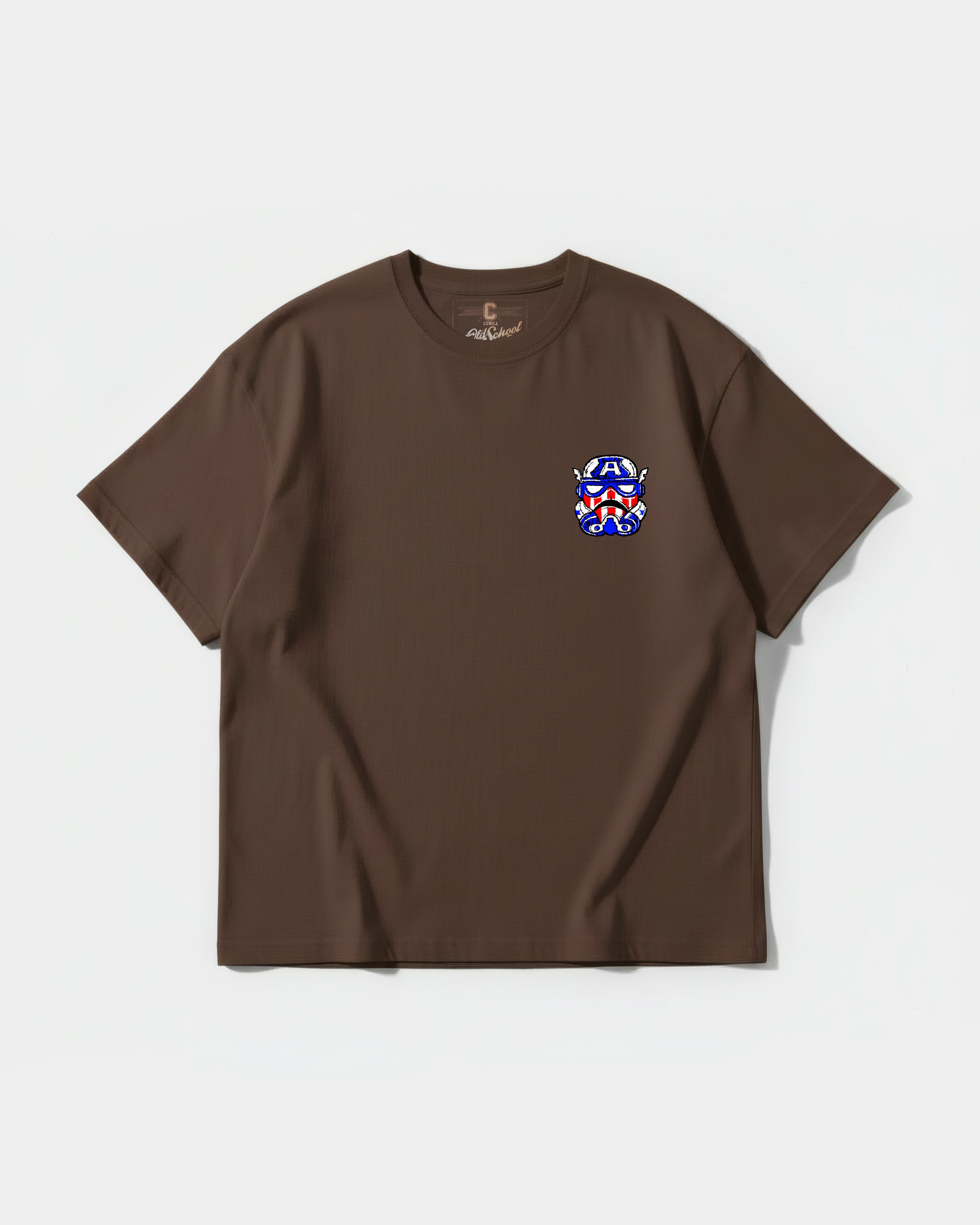 Camiseta Stormtrooper America Pocket Front Oversize Basic Marron