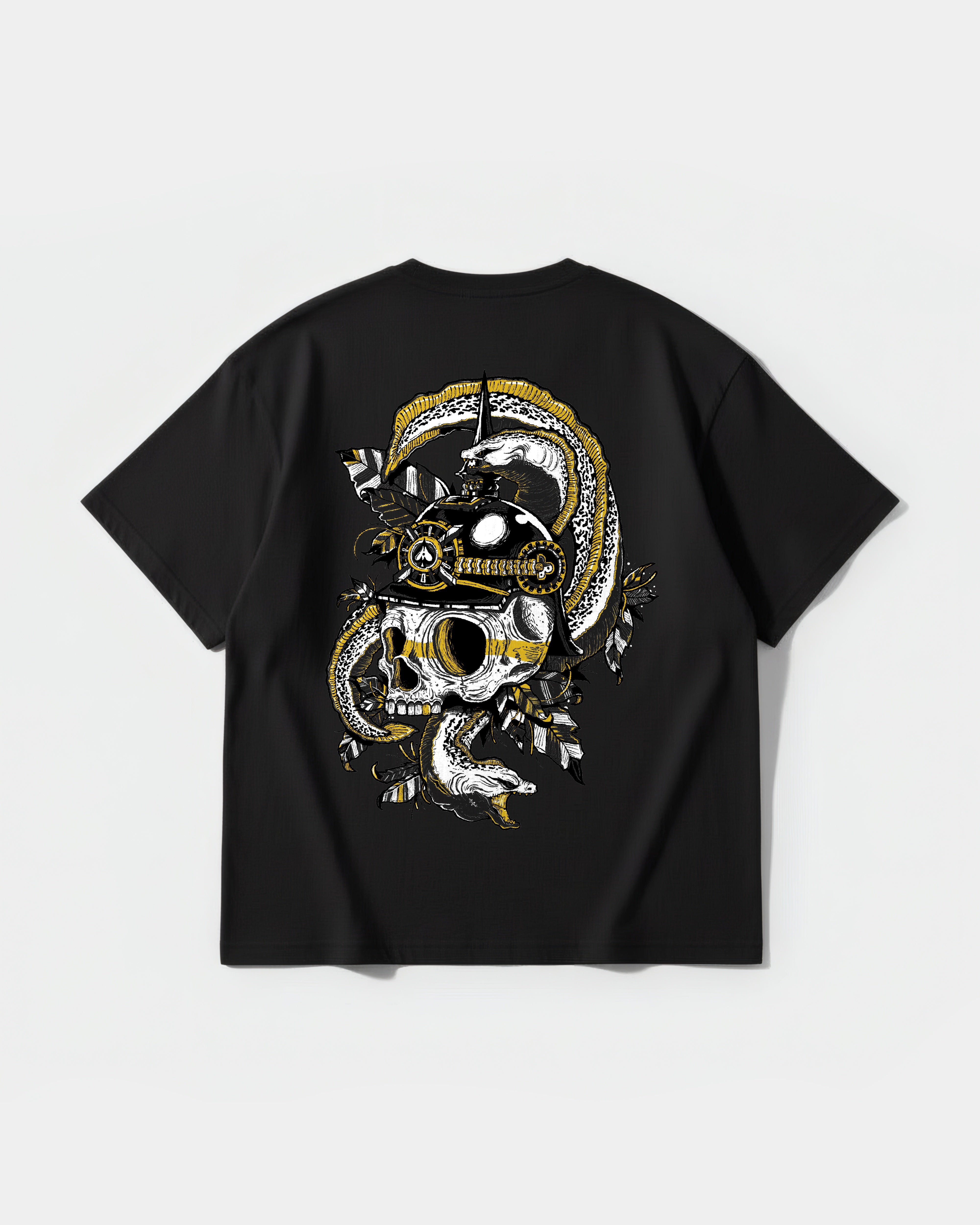 Camiseta Sea Soldier Big Back Oversize Basic Negro