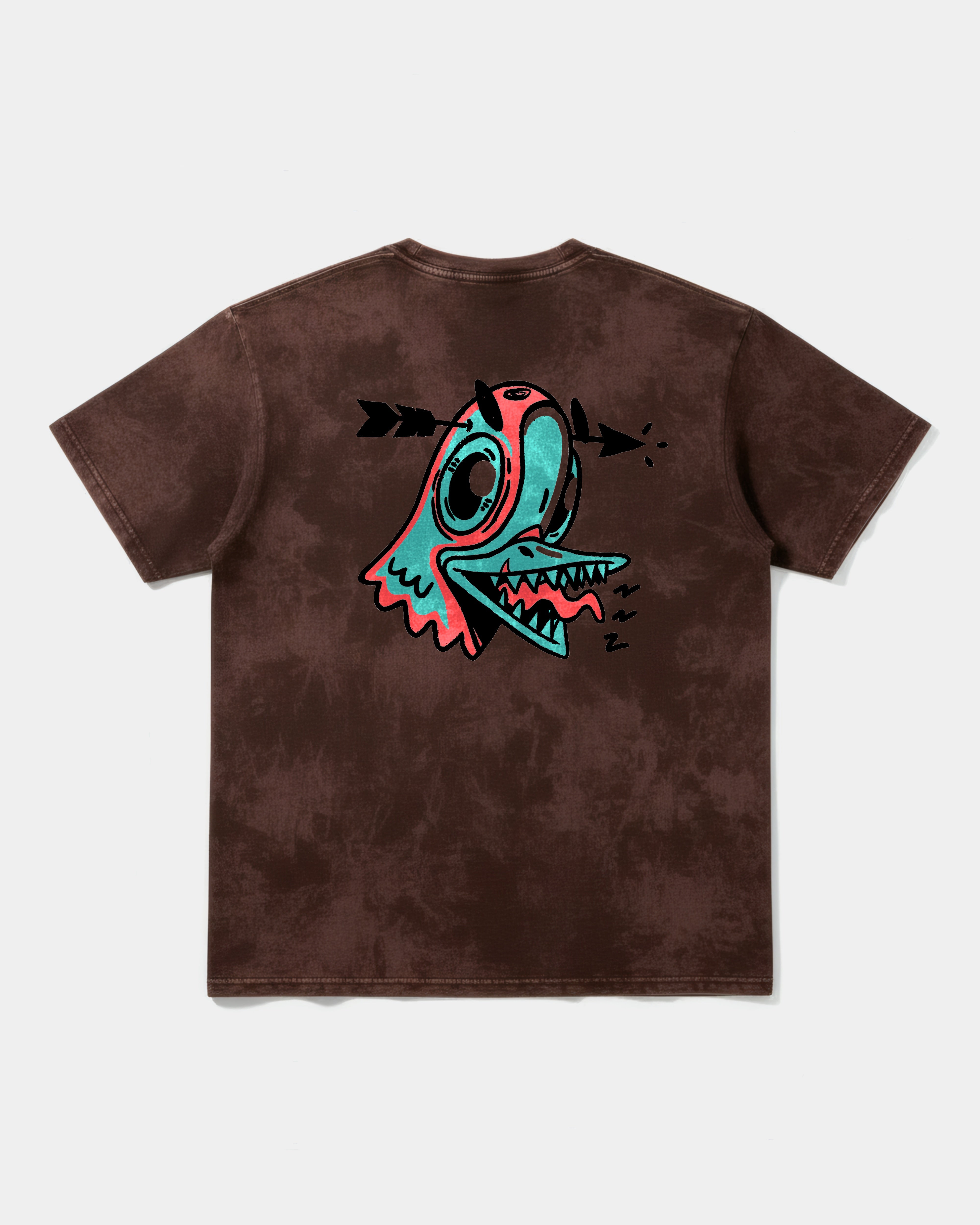 Camiseta Crazy Paloma Big Back Oversize Acid Marron