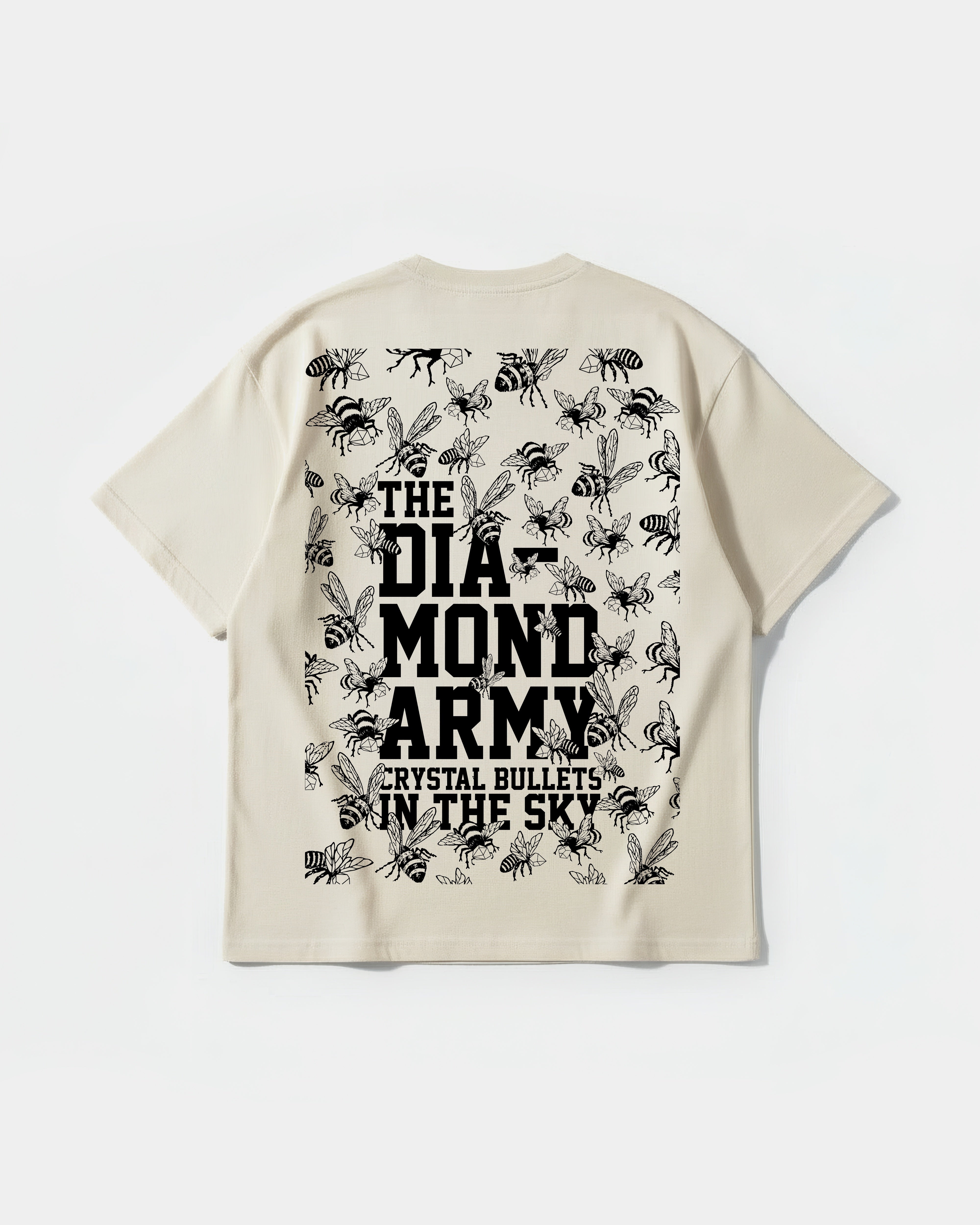 Camiseta The Diamond Big Back Oversize Basic Beige