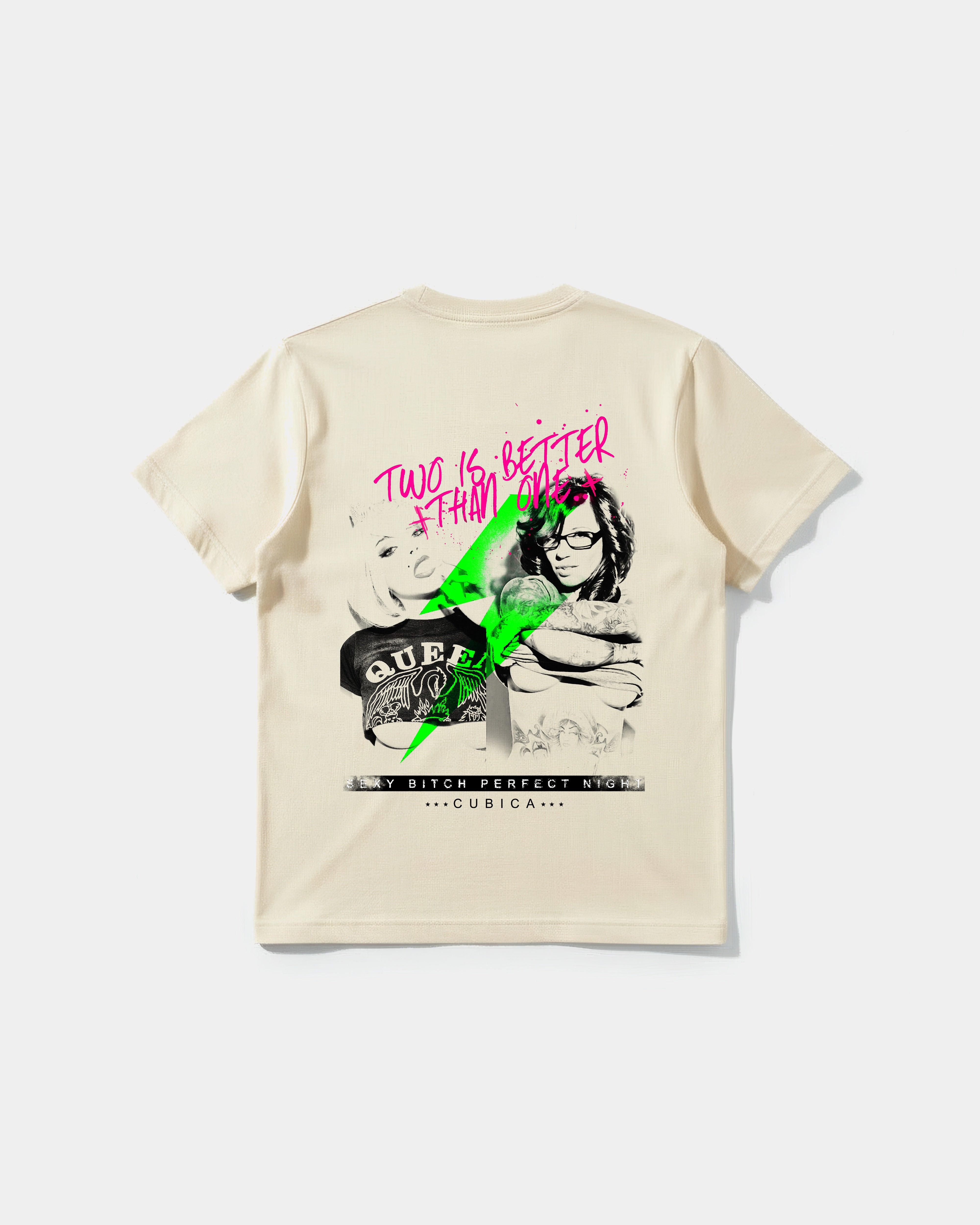 Camiseta Sexy Bitch Big Back Regular Basic Beige