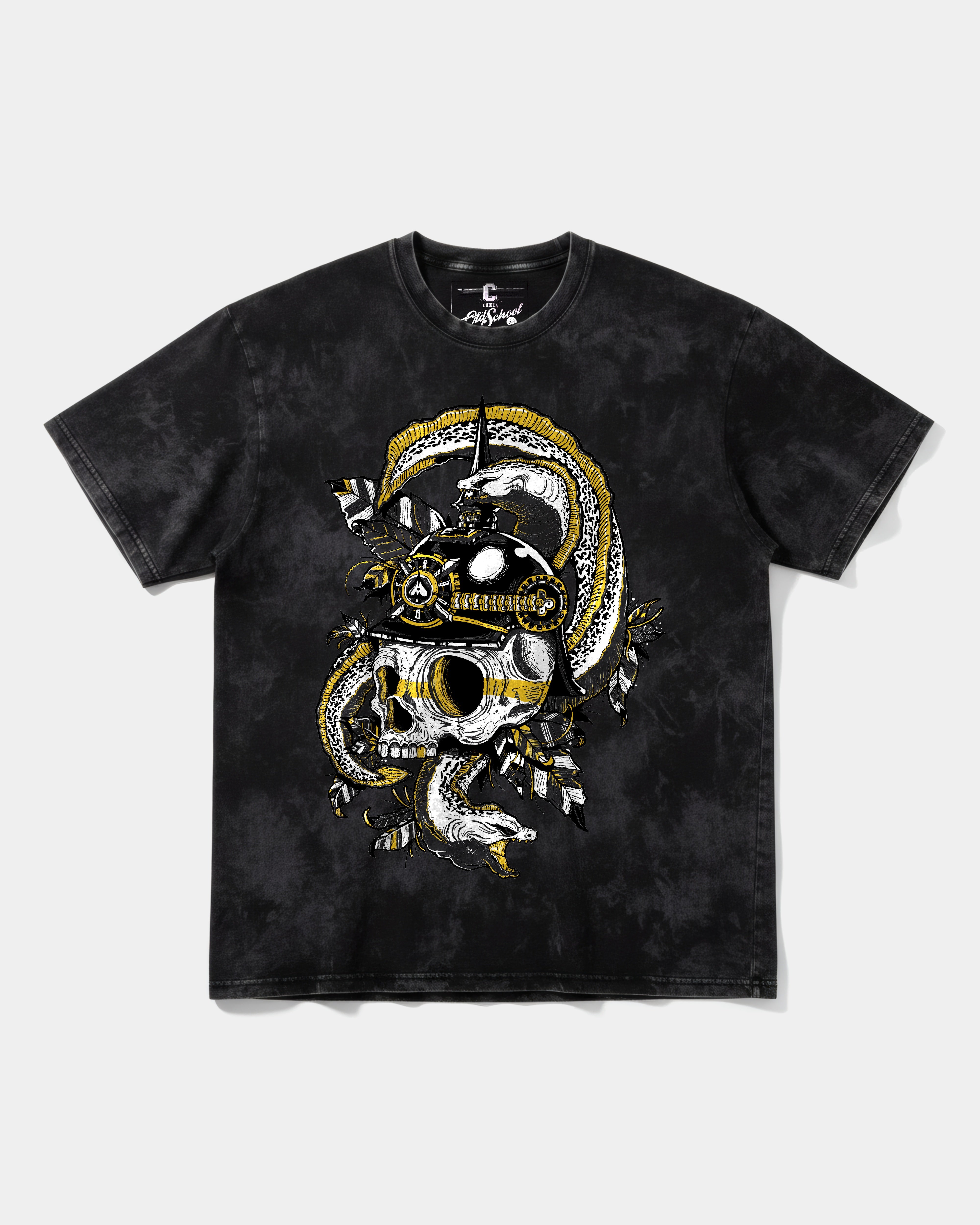Camiseta Sea Soldier Big Front Oversize Acid Negro