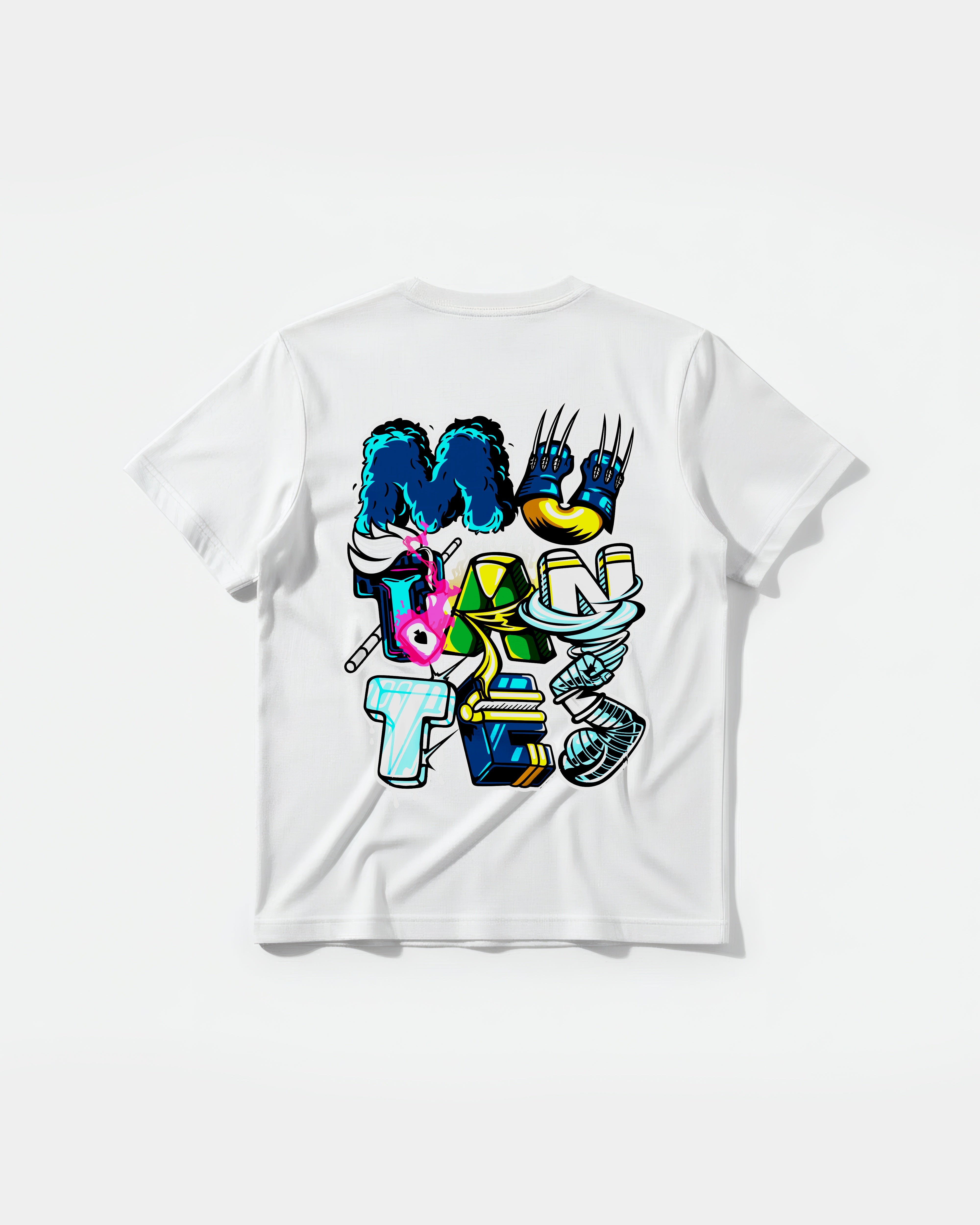 Camiseta Mutantes Big Back Regular Basic Blanco