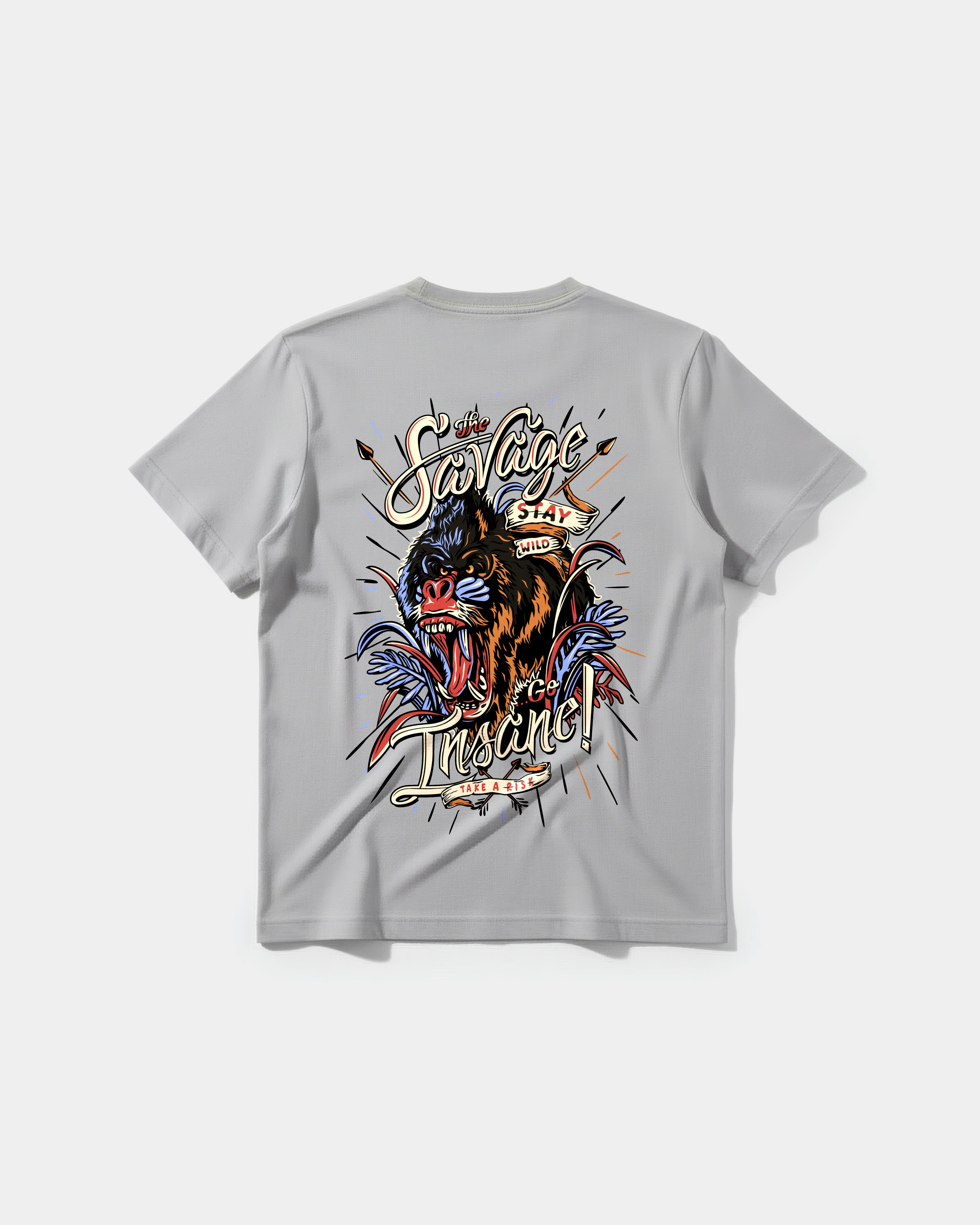 Camiseta The Savage Big Back Regular Basic Gris
