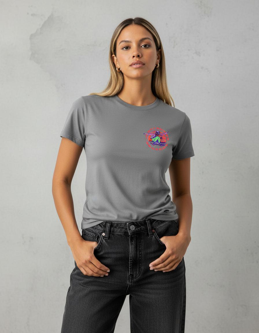 Modelo mide 1,63m y usa talla S