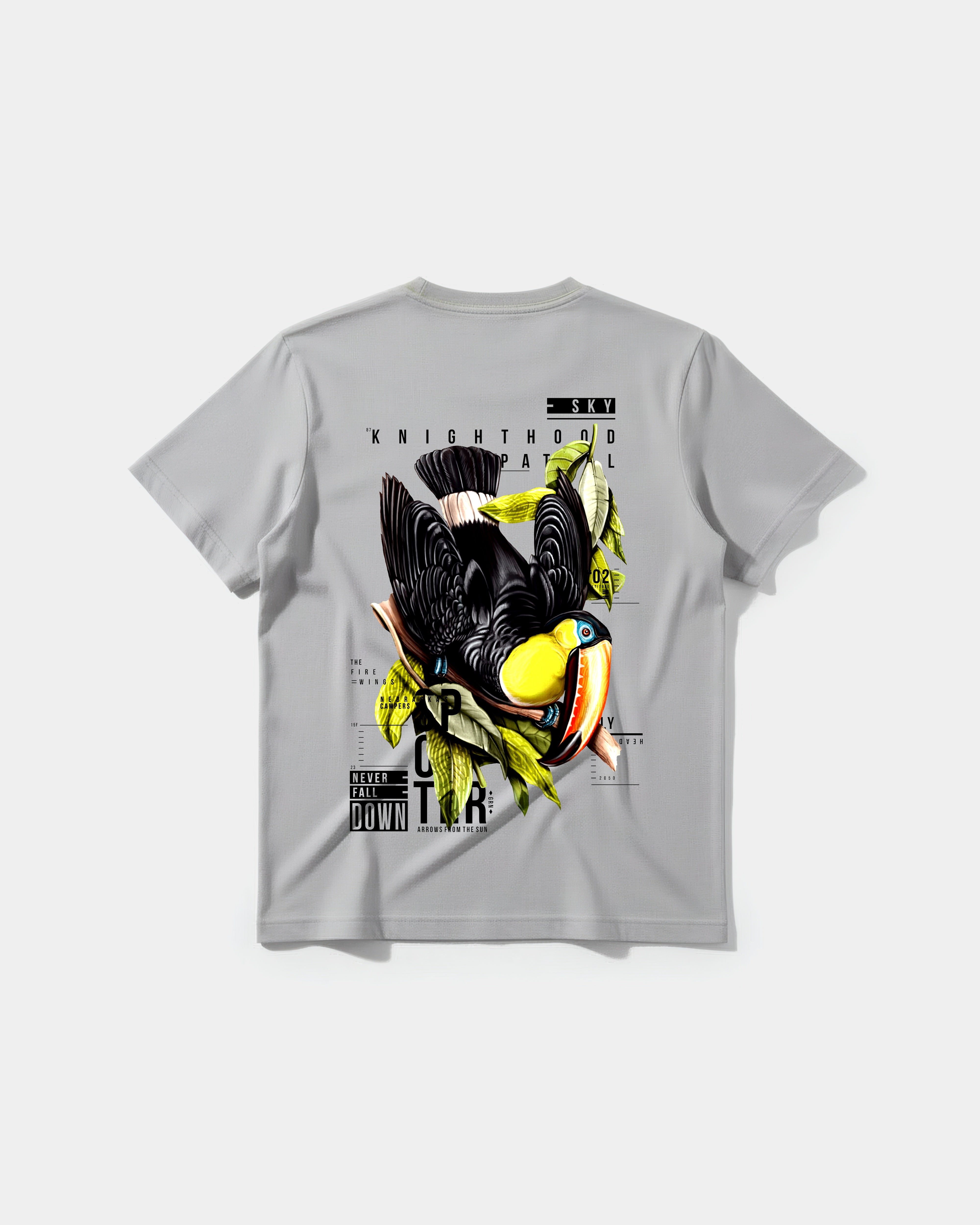 Camiseta Tucan Big Back Regular Basic Gris