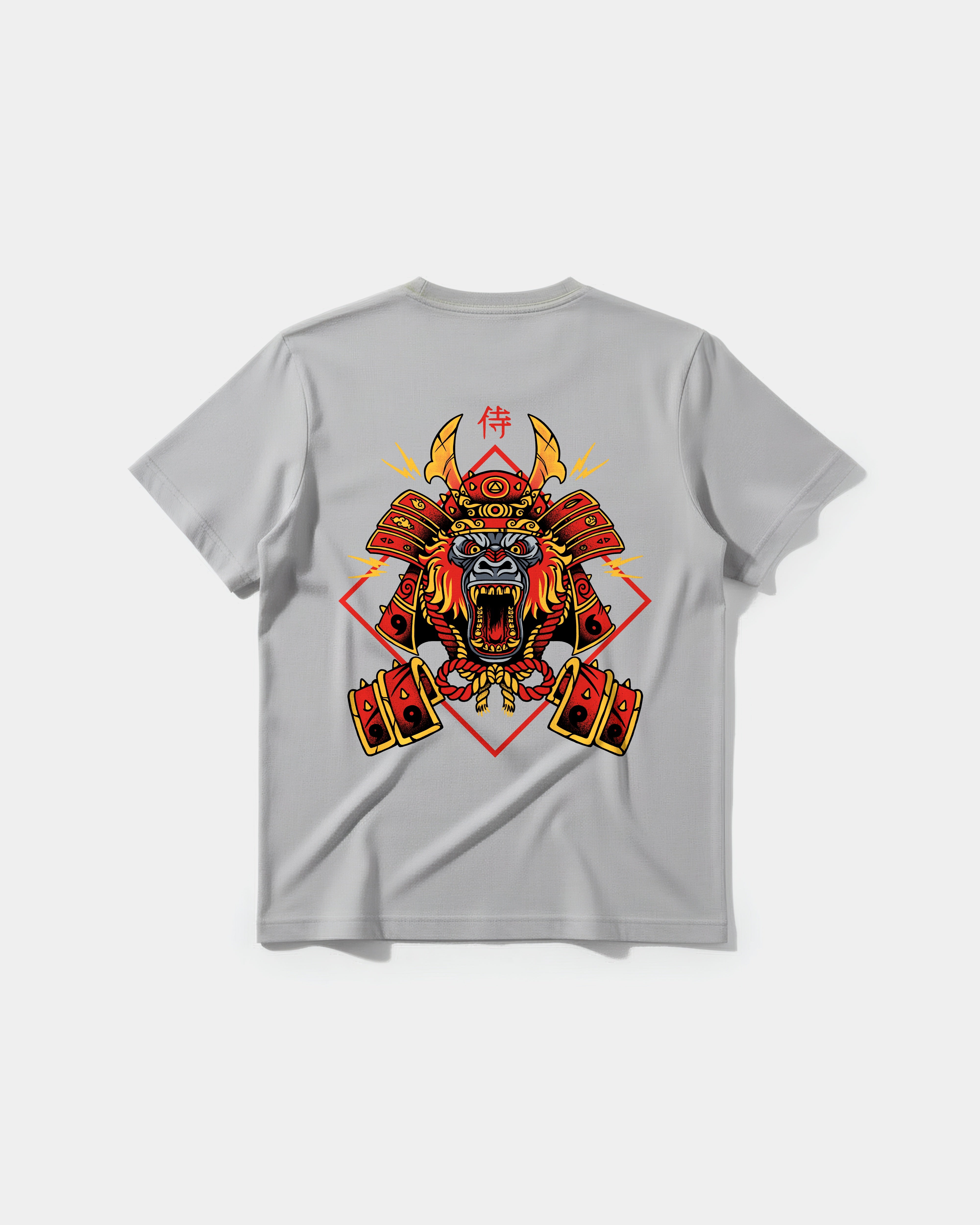 Camiseta Gorilla Samurai Pocket Front Regular Basic Gris