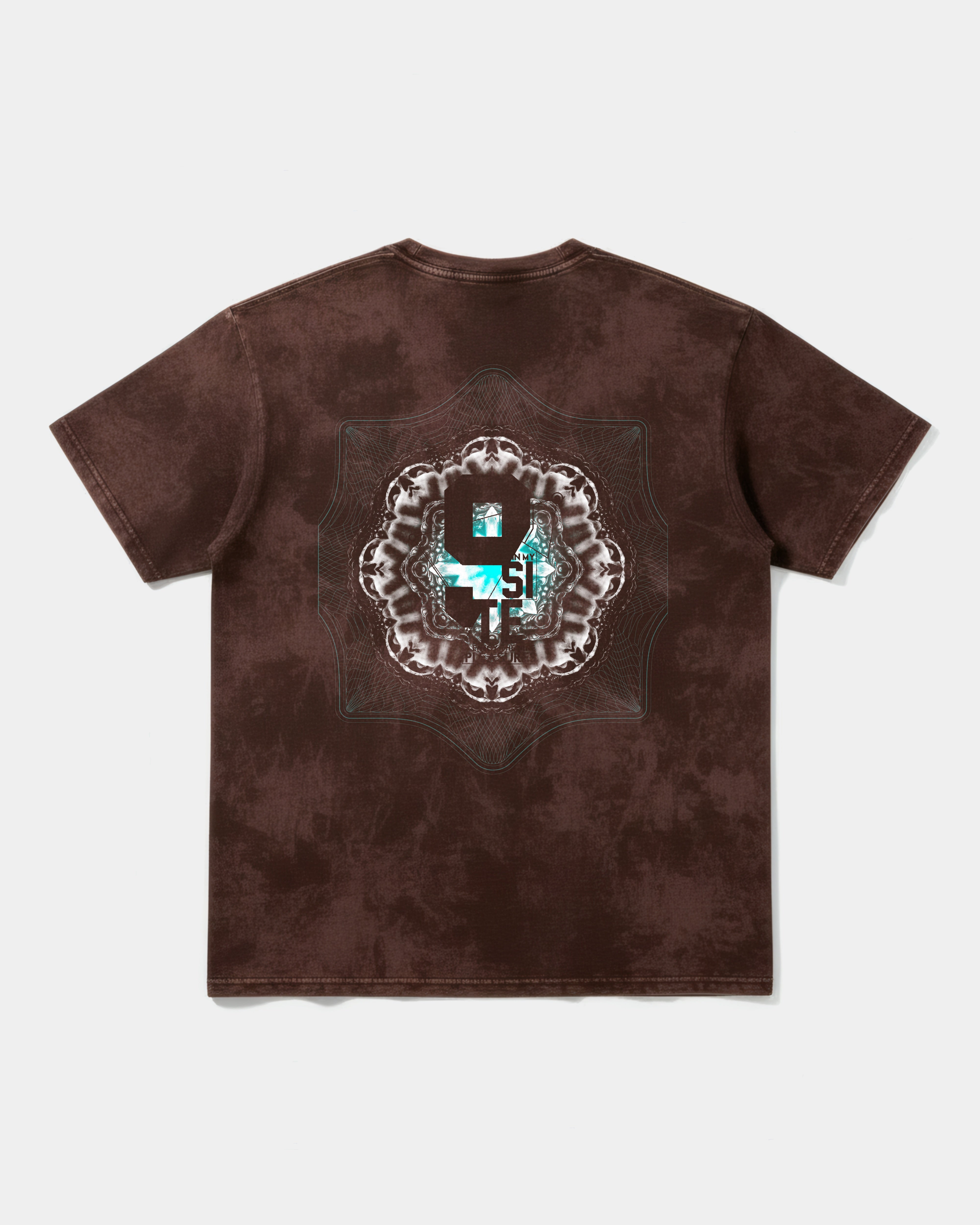Camiseta Pleasures Big Back Oversize Acid Marron