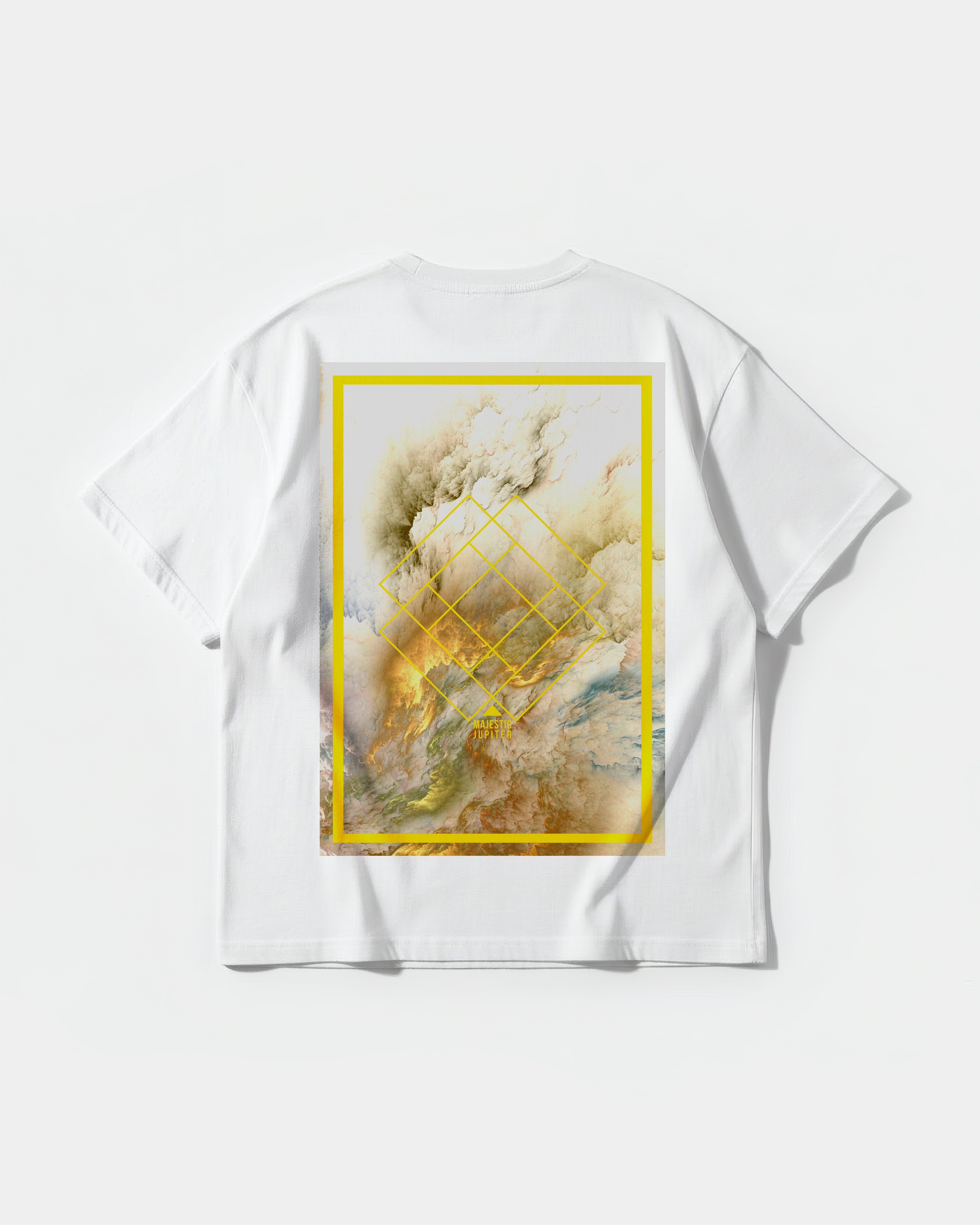 Camiseta Majestic Jupiter Big Back Oversize Basic Blanco