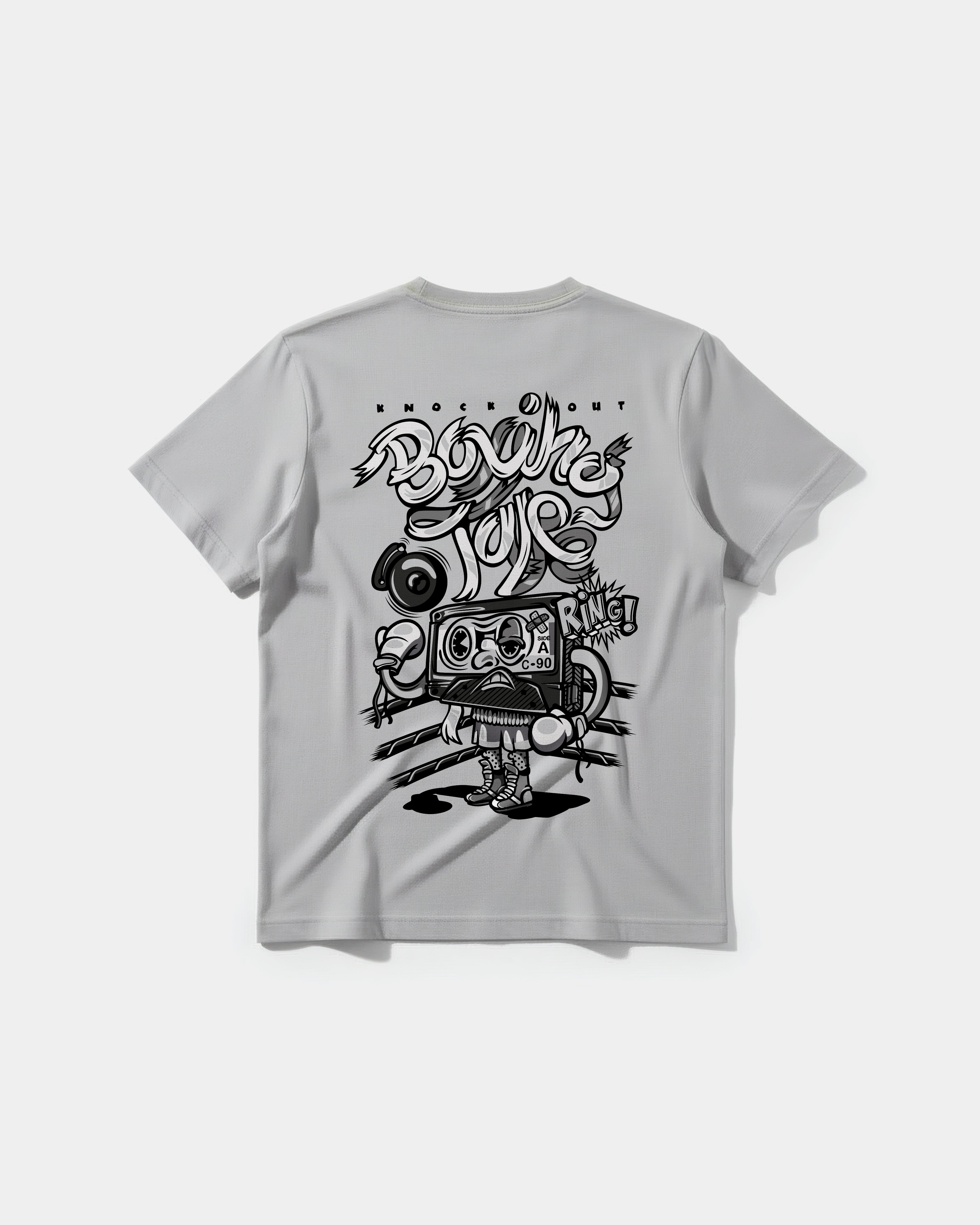 Camiseta Knockout Big Back Regular Basic Gris