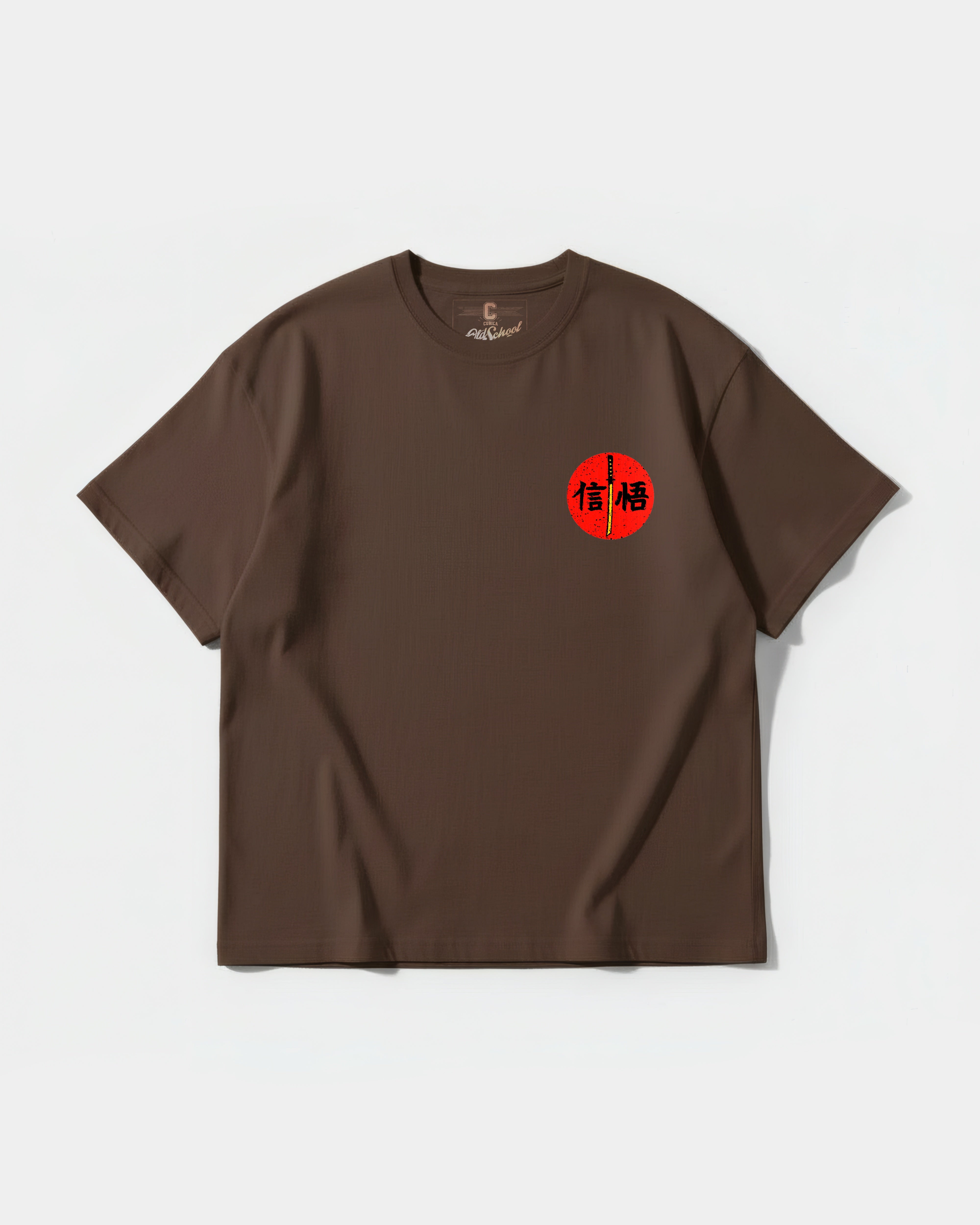 Camiseta Gorilla Samurai Pocket Front Oversize Basic Marron