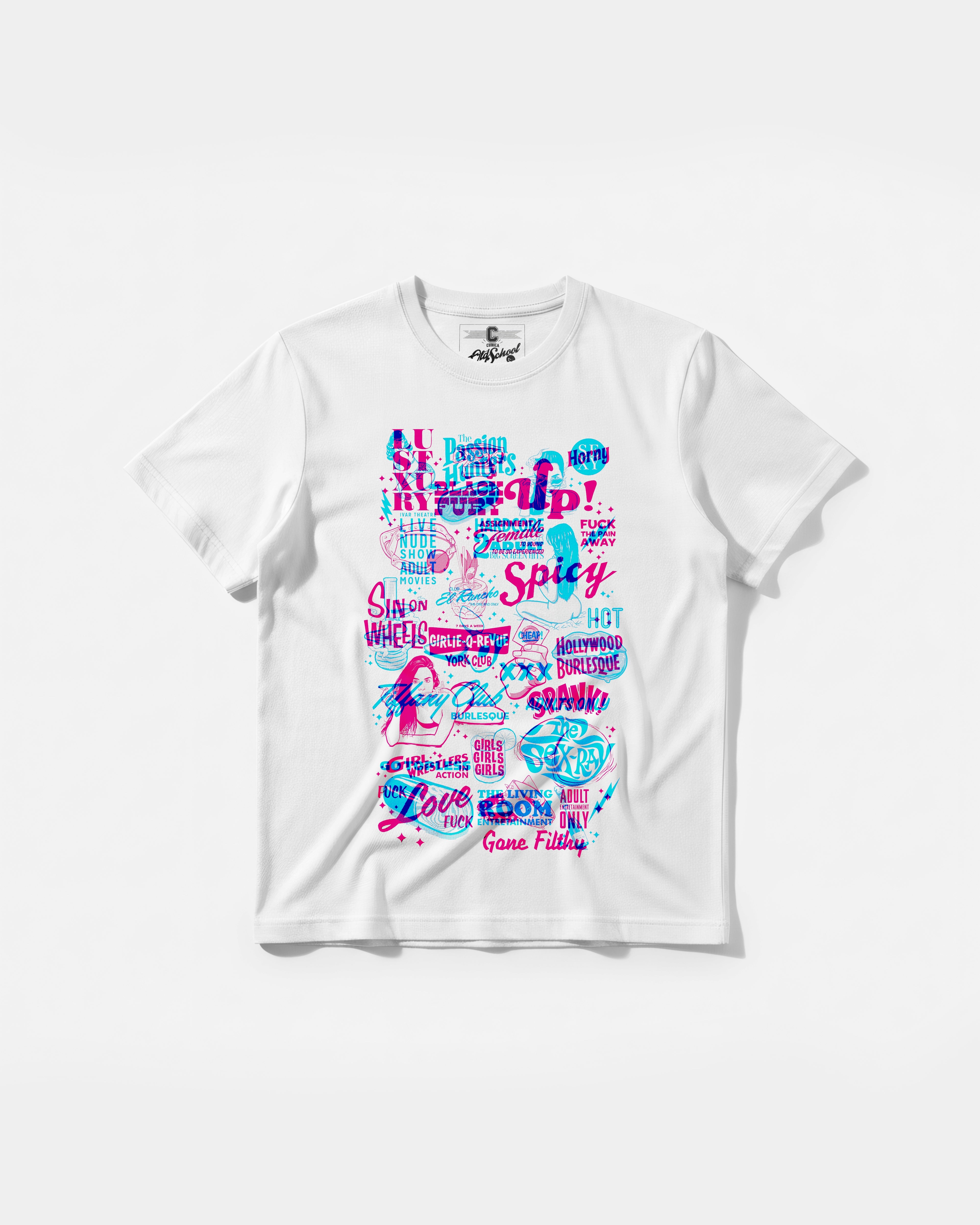 Camiseta Spicy Girl Big Front Regular Basic Blanco