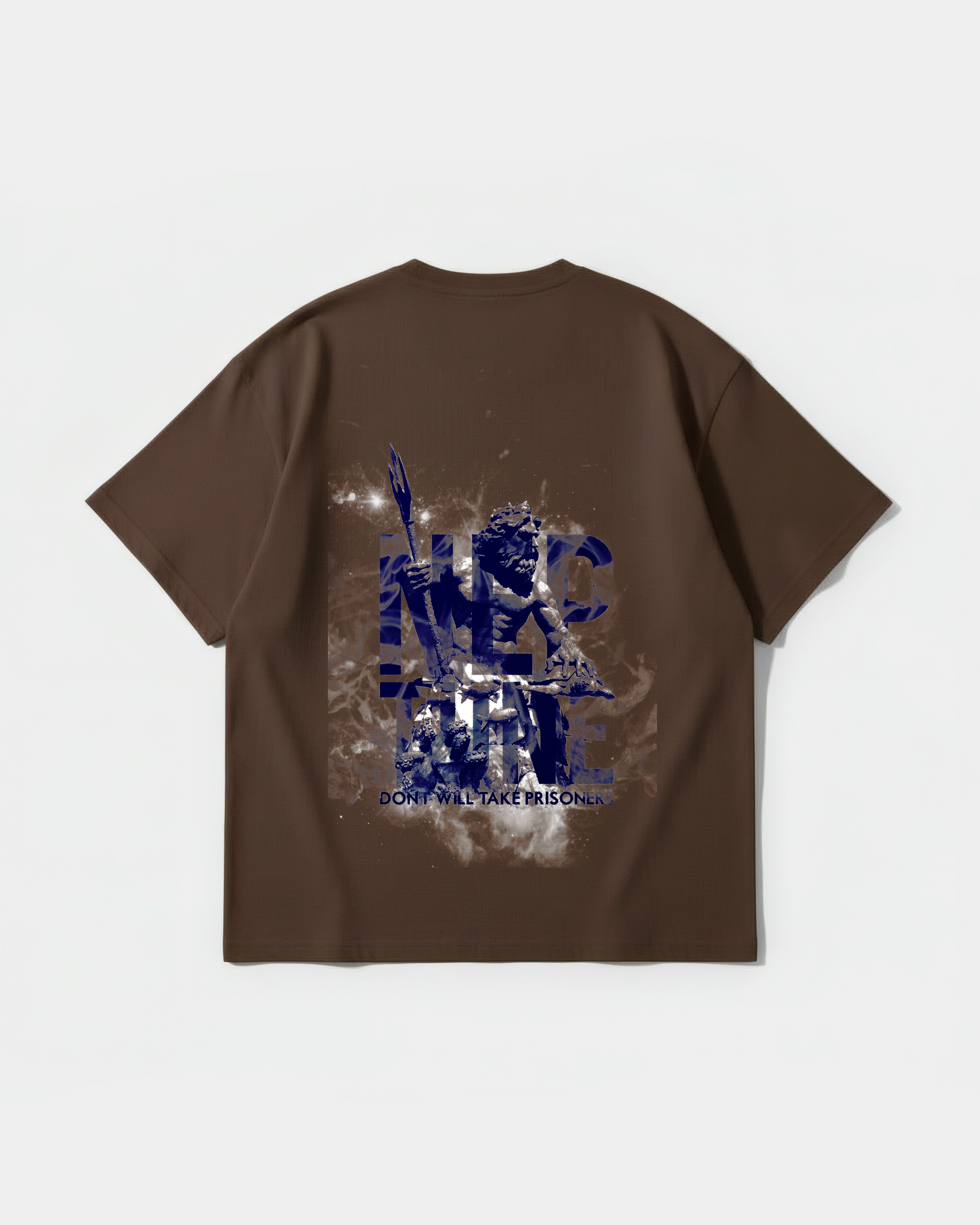 Camiseta Poseidon Big Back Oversize Basic Marron