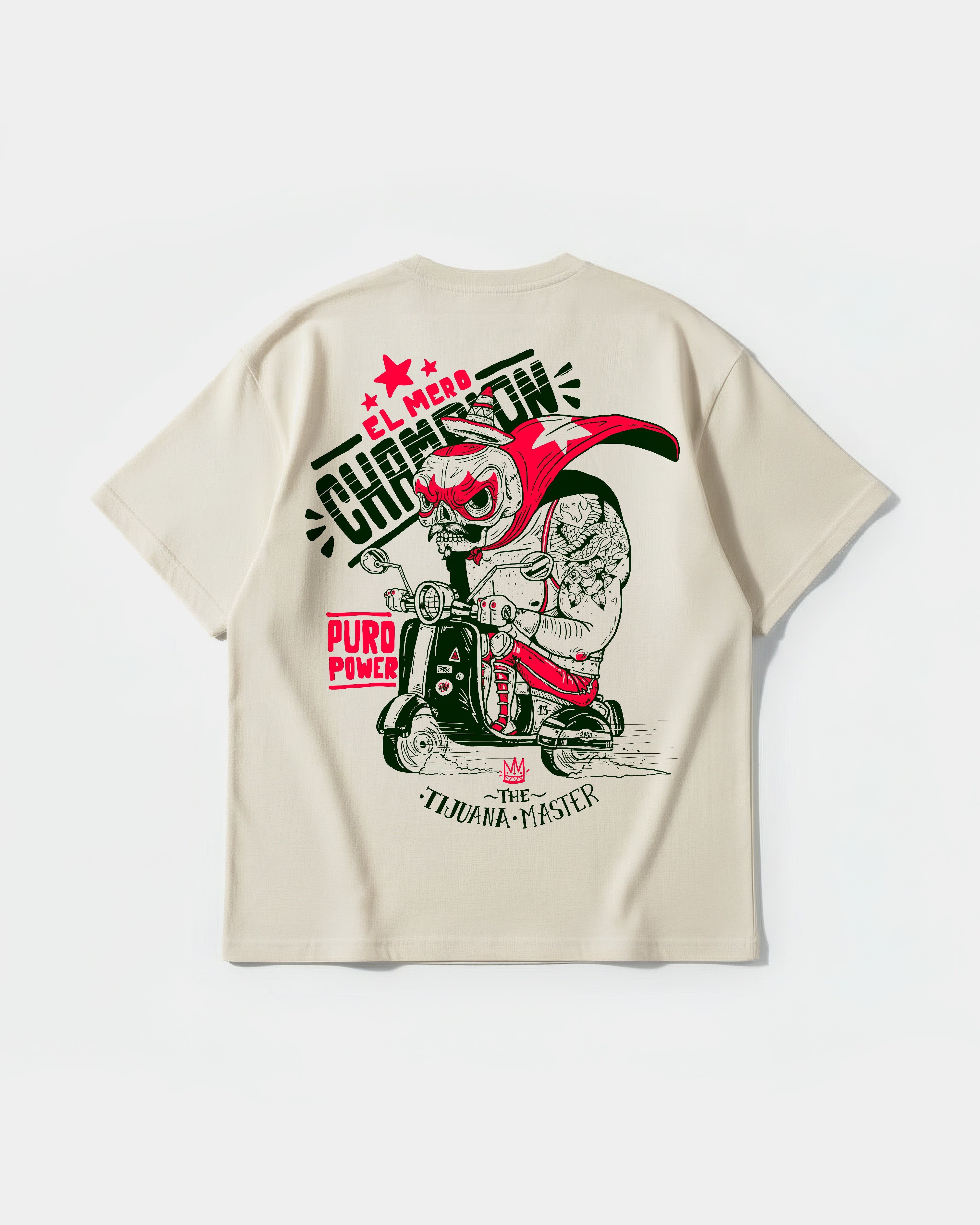Camiseta The Tijuana Master Pocket Front Oversize Basic Beige