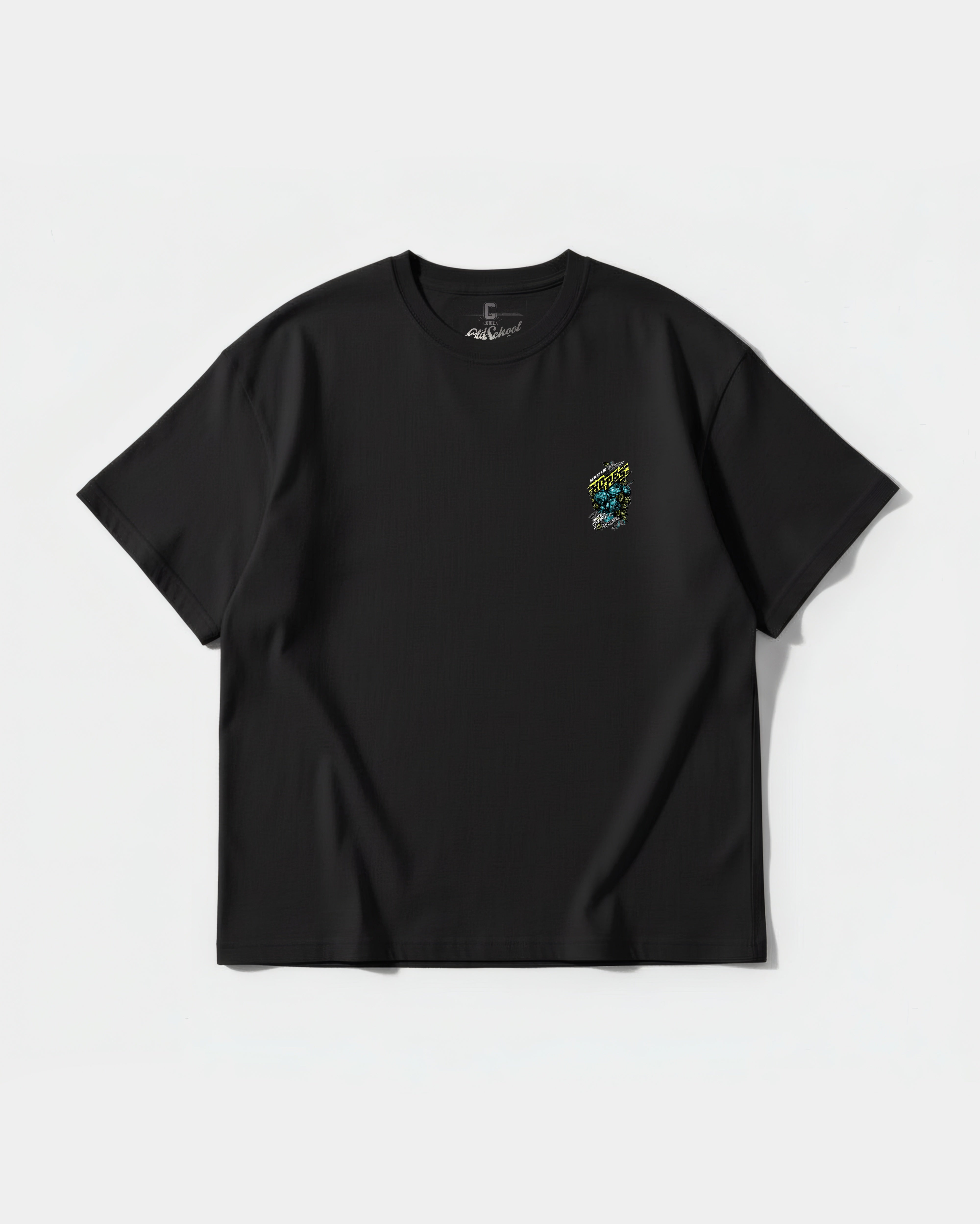 Camiseta Hopes Pocket Front Oversize Basic Negro