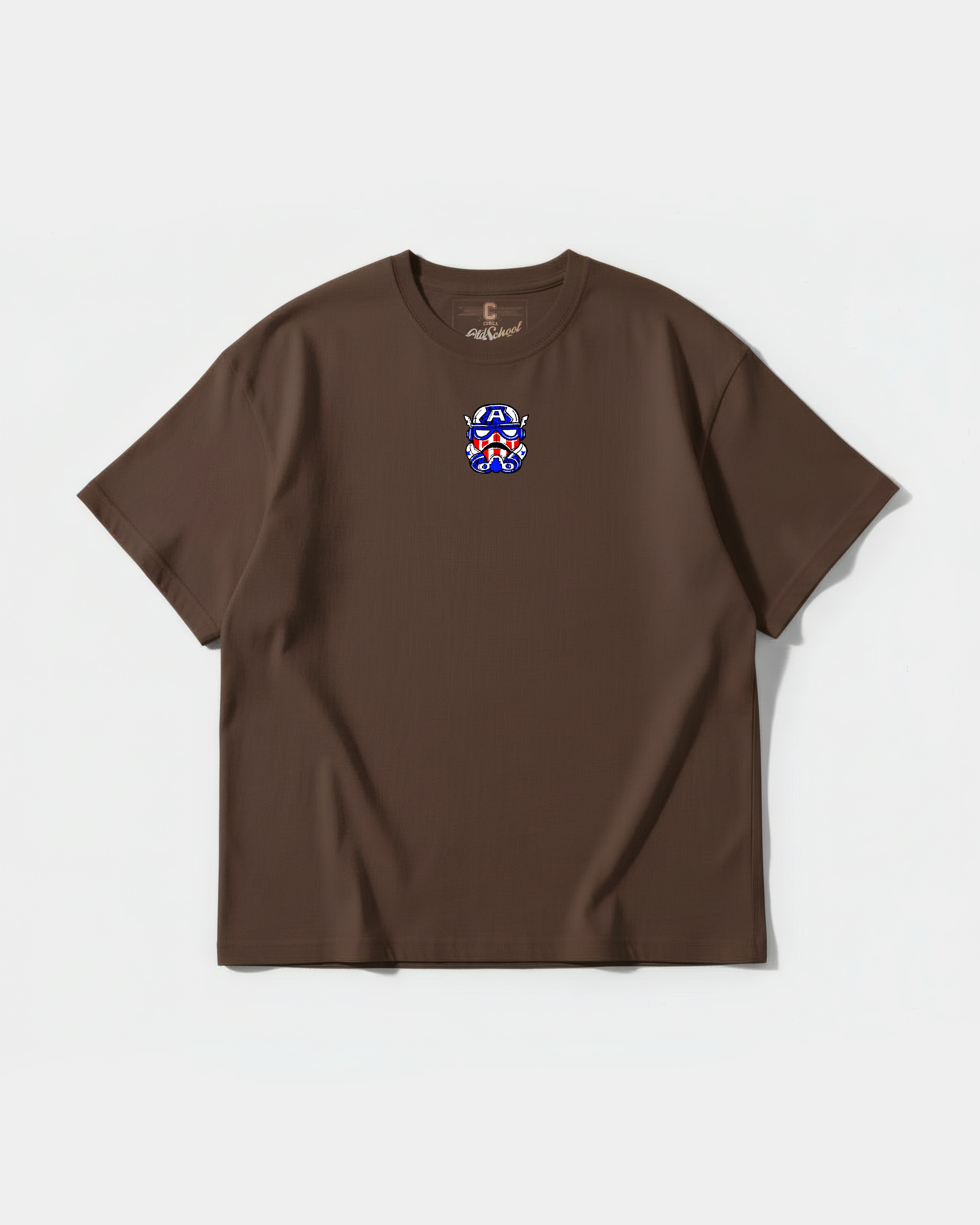 Camiseta Stormtrooper America Pocket Front Oversize Basic Marron