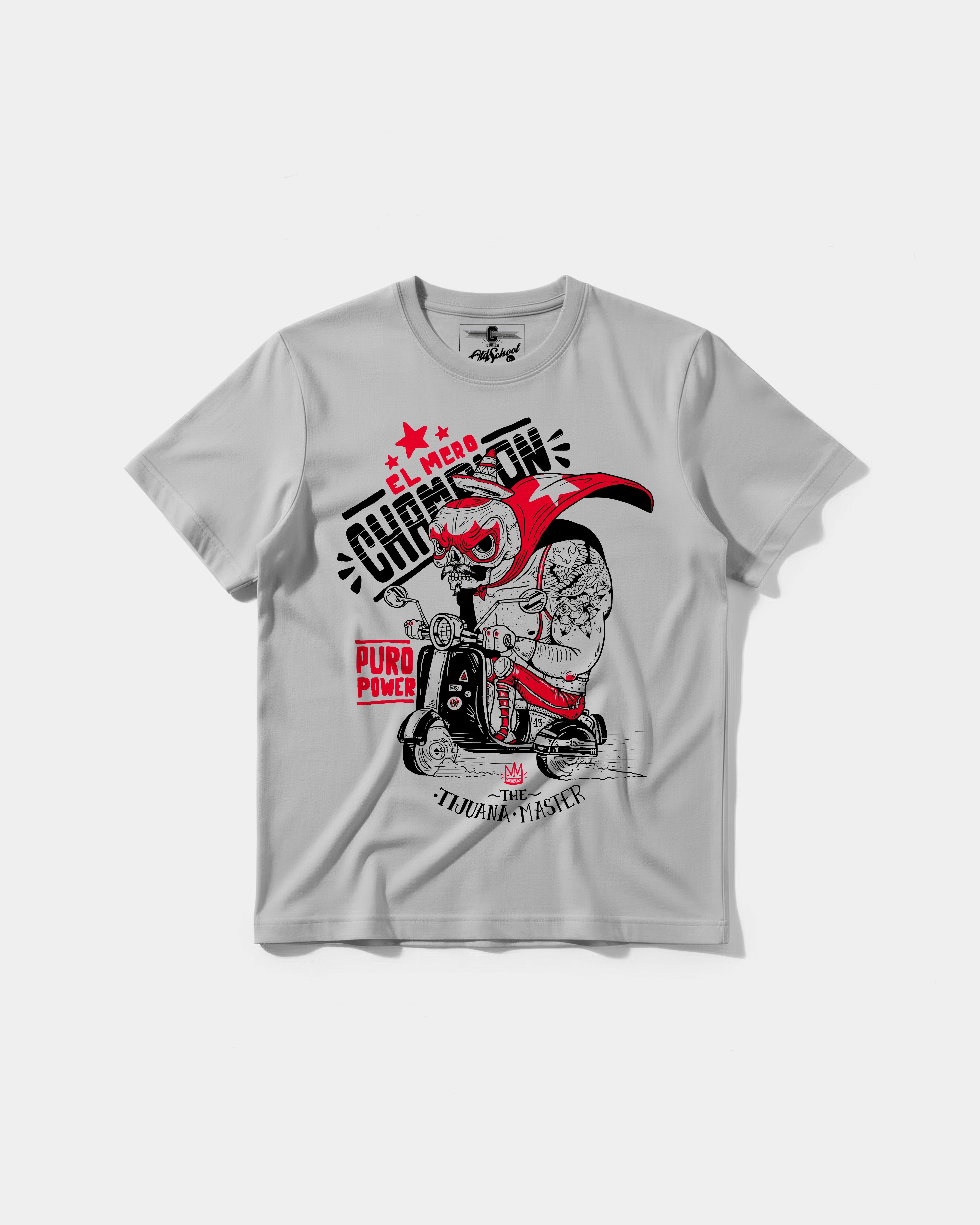 Camiseta The Tijuana Master Big Front Regular Basic Gris