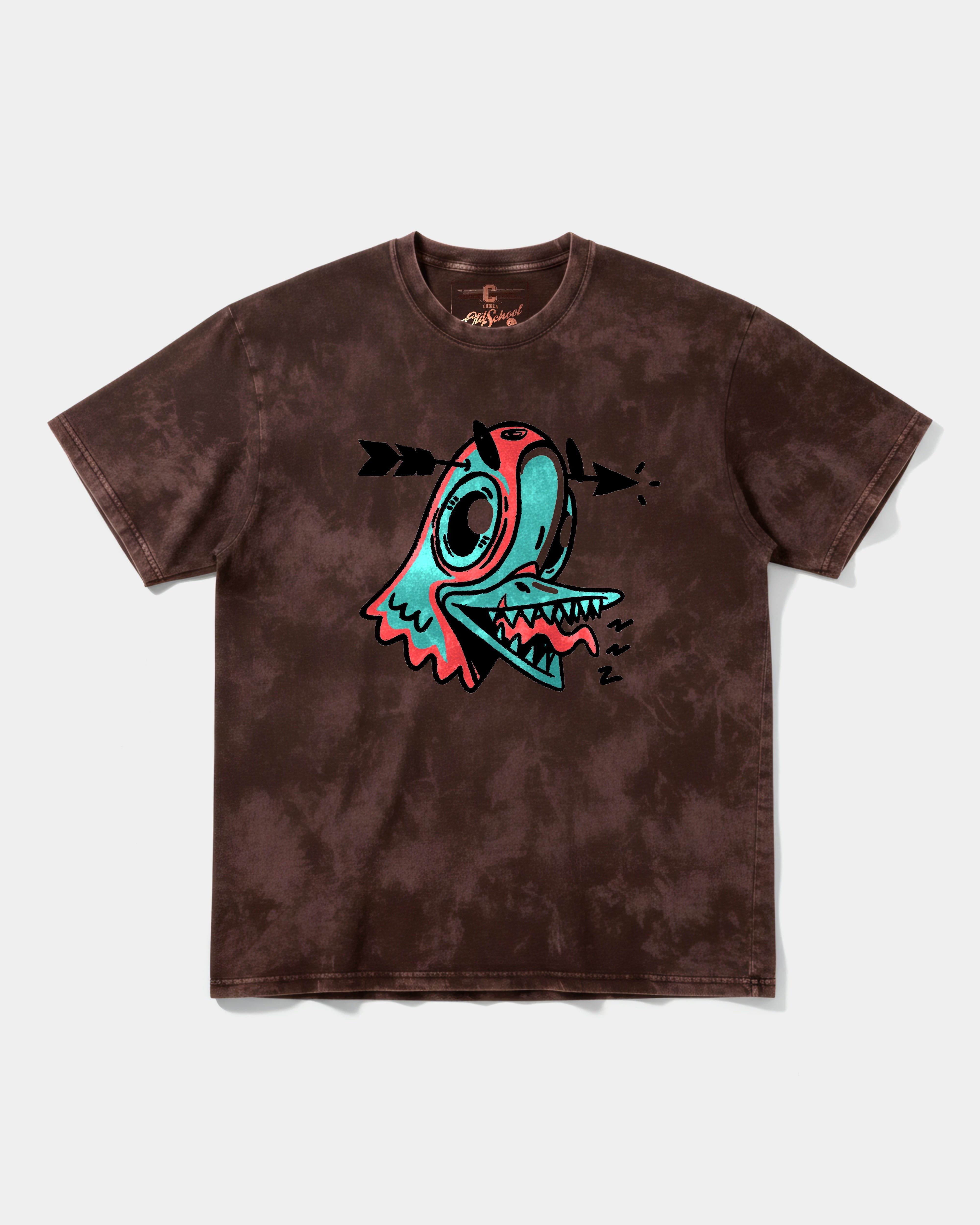 Camiseta Crazy Paloma Big Front Oversize Acid Marron