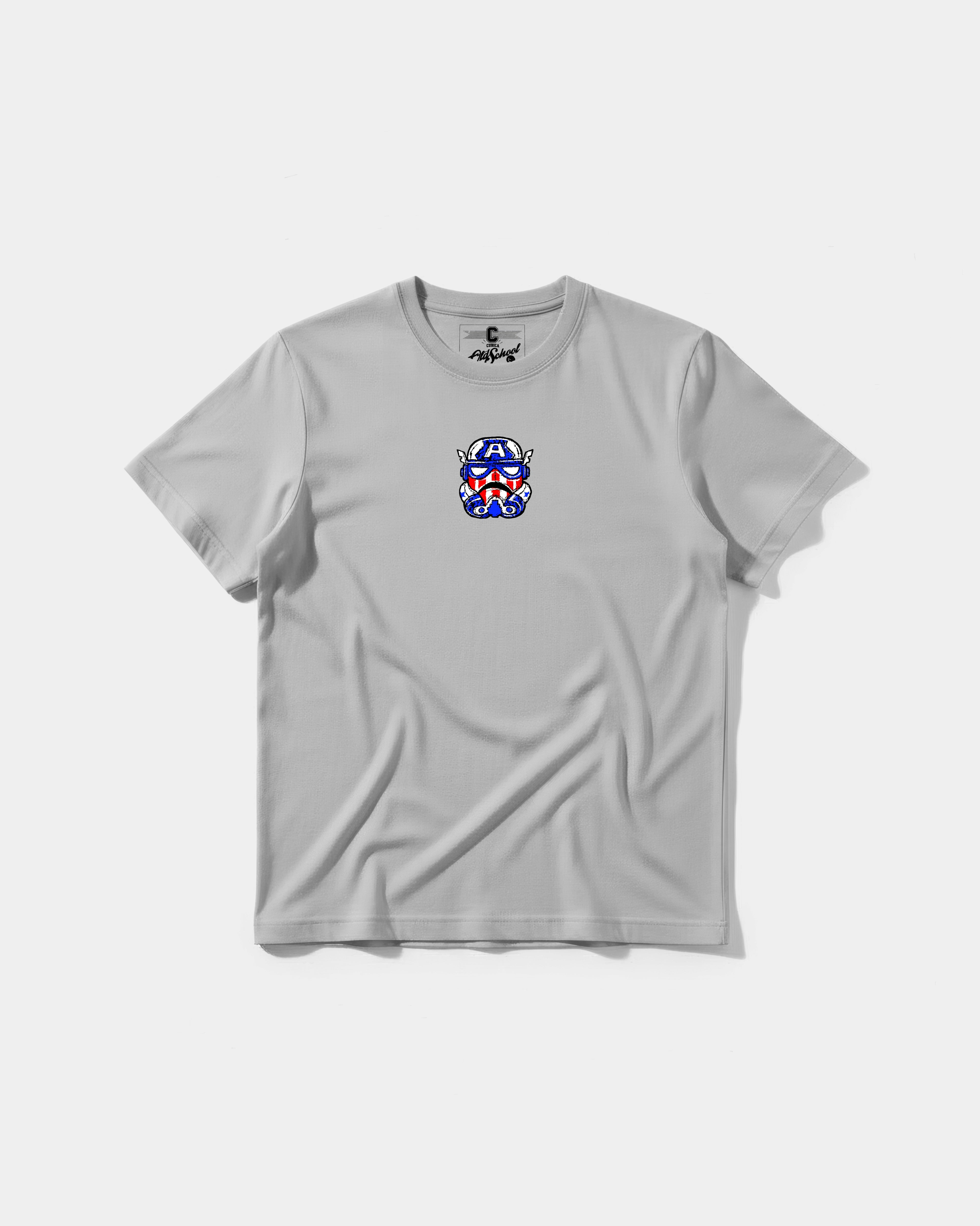 Camiseta Stormtrooper America Pocket Front Regular Basic Gris
