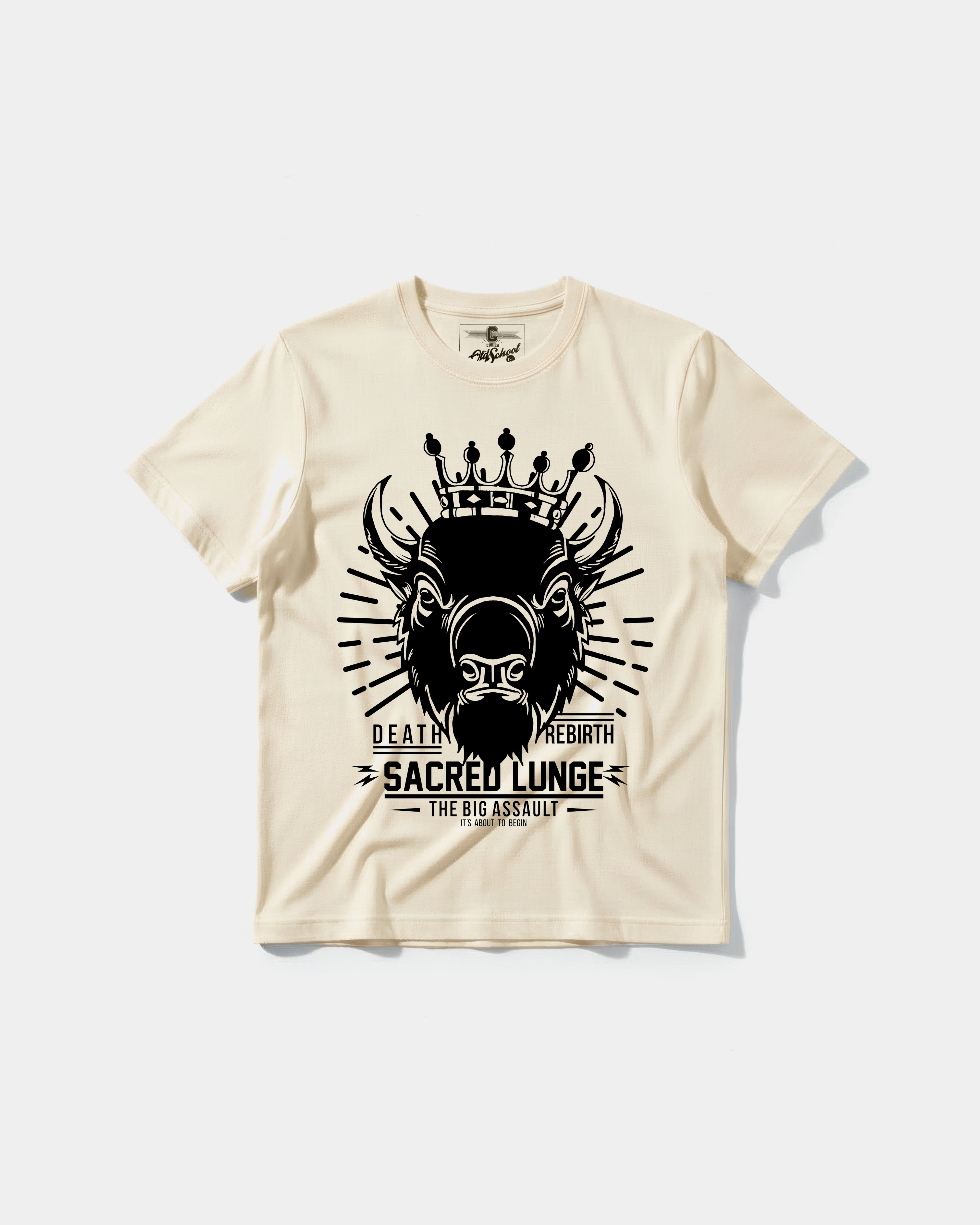 Camiseta Sacred Lunge Big Front Regular Basic Beige