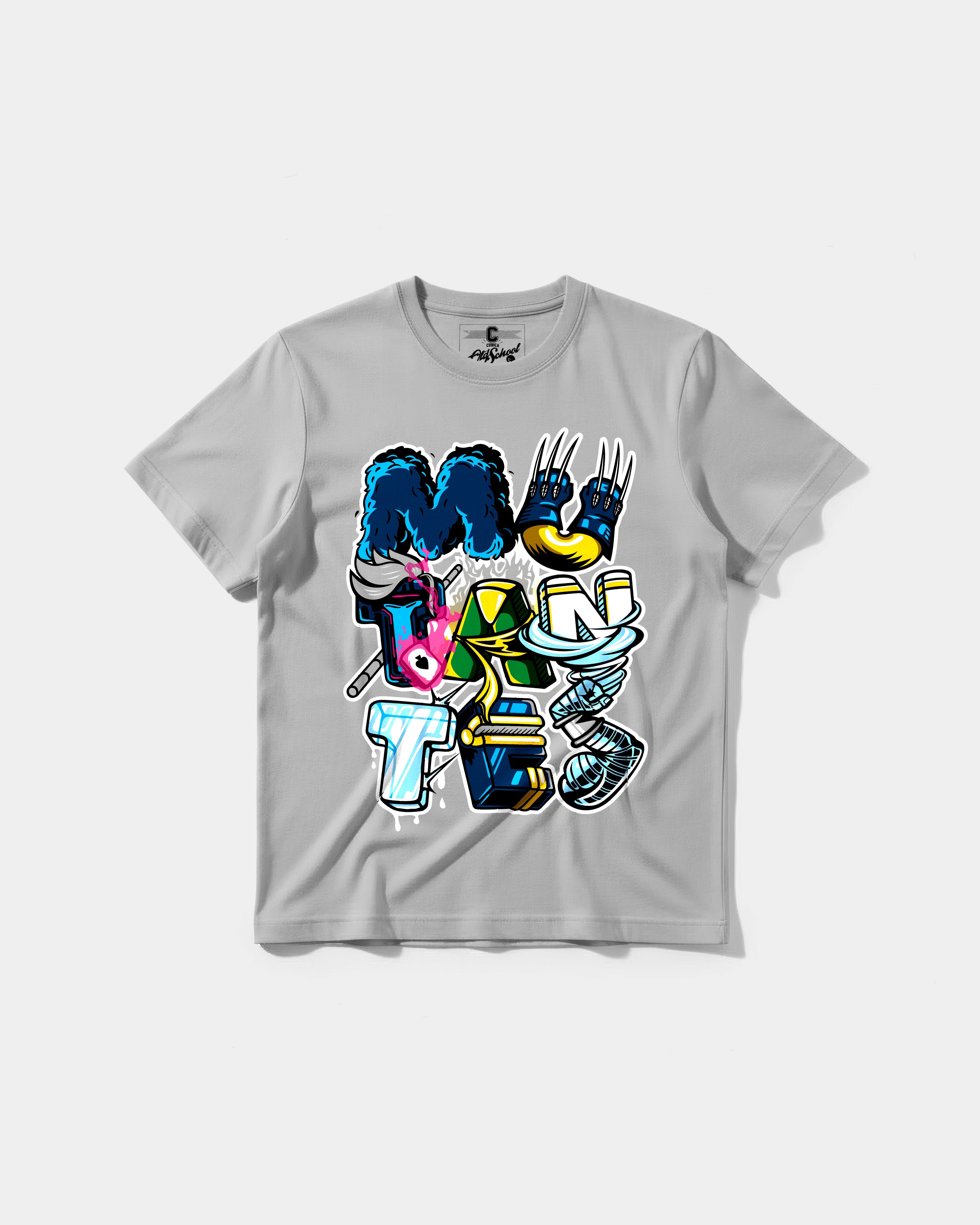 Camiseta Mutantes Big Front Regular Basic Gris